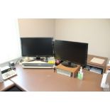 (2) FLATSCREEN MONITORS