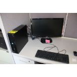 HP Z230 DESKTOP COMPUTER, ICORE 7, WITH 23" FLATSCREEN MONITOR