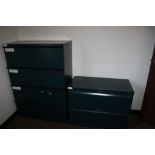 (2) ASSORTED STEEL FILE CABINETS