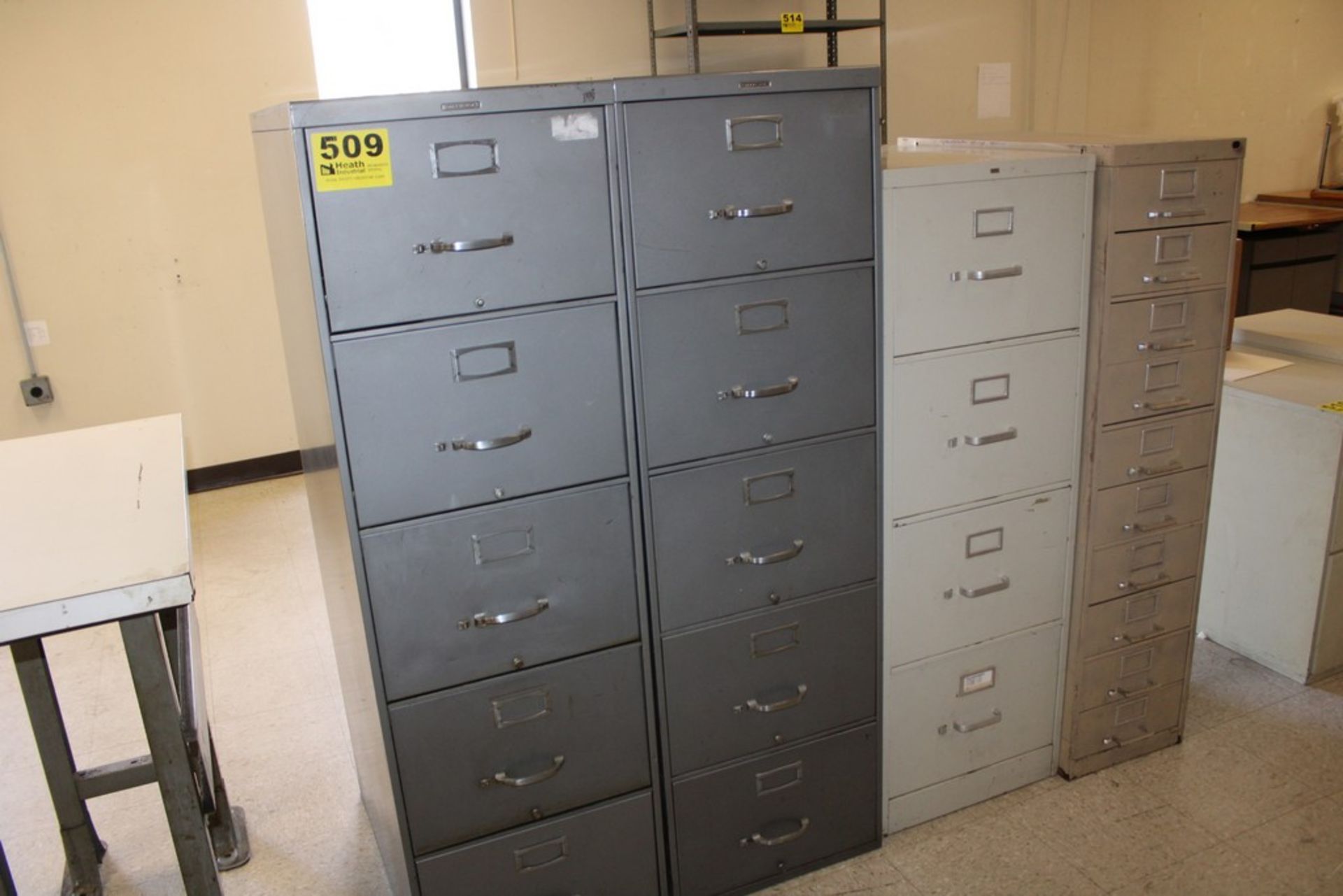 (4) ASSORTED STEEL FILE CABINETS