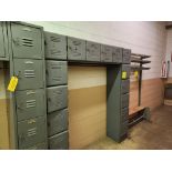 16-STATION LOCKER STAND WITH COAT RACK