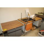 (2) ASSORTED OFFICE TABLES