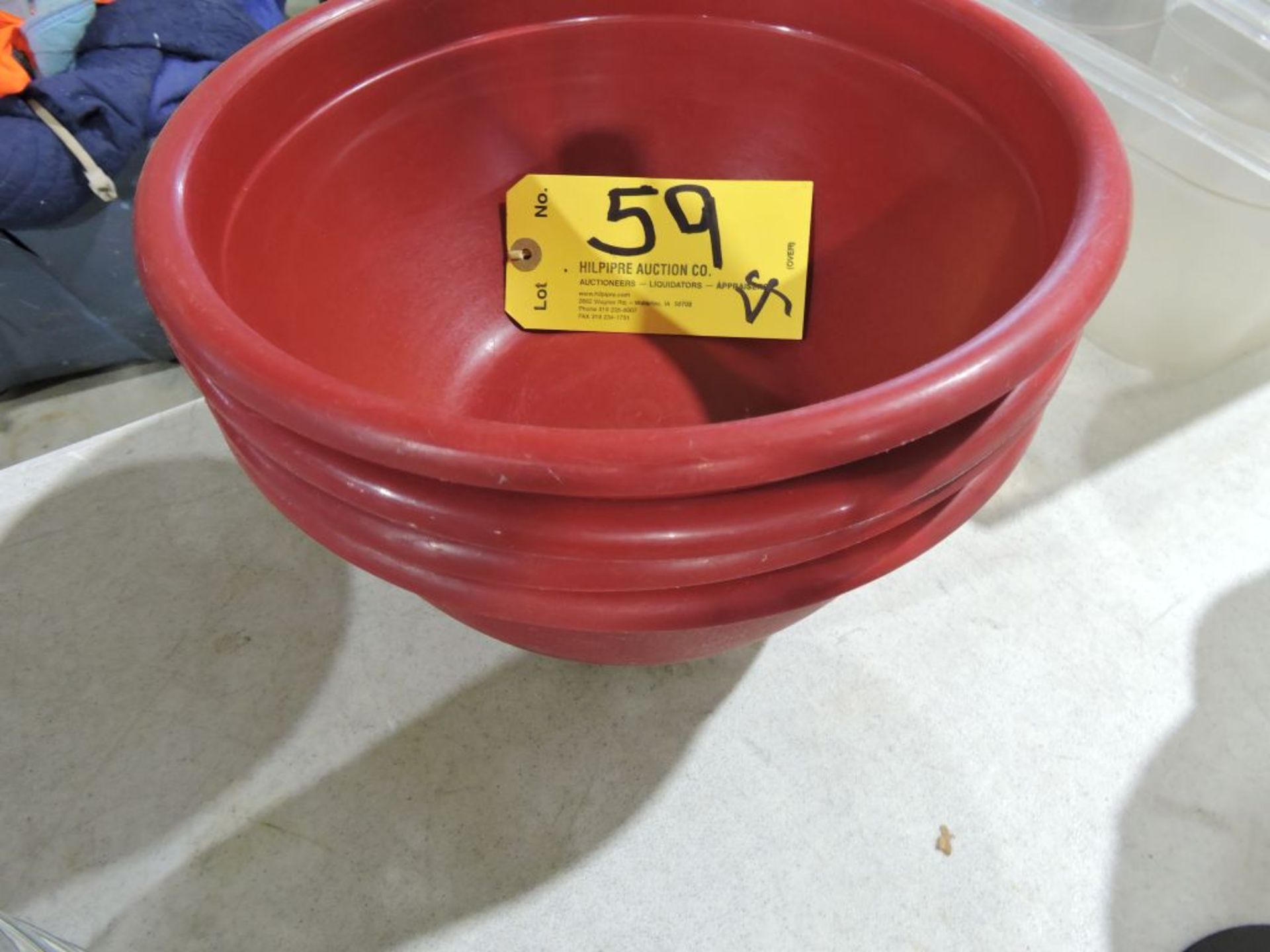 Plastic bowls, 10", 3 qt.