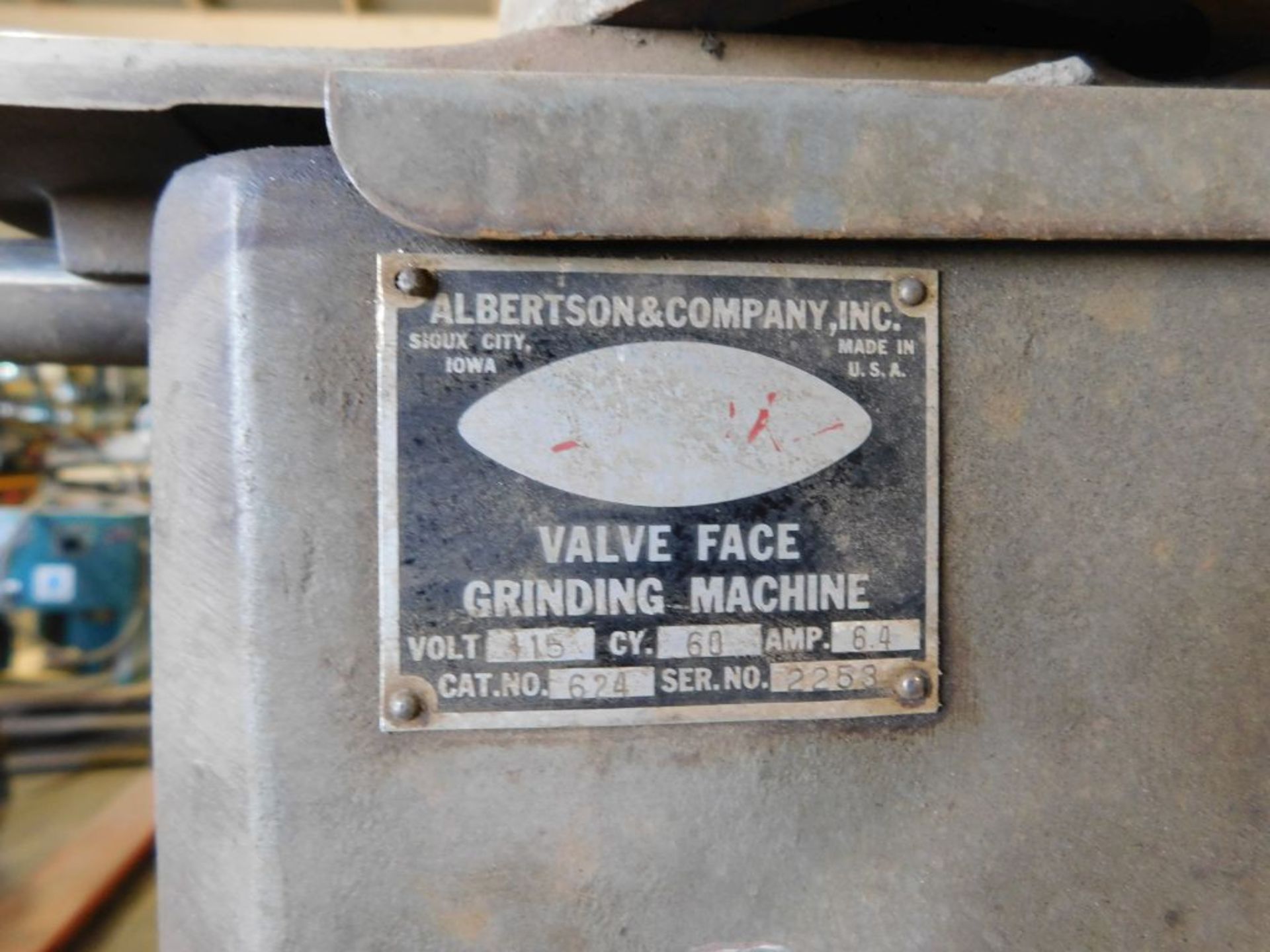 Sioux valve face grinding machine, model 645L, 115 volt. - Image 3 of 3
