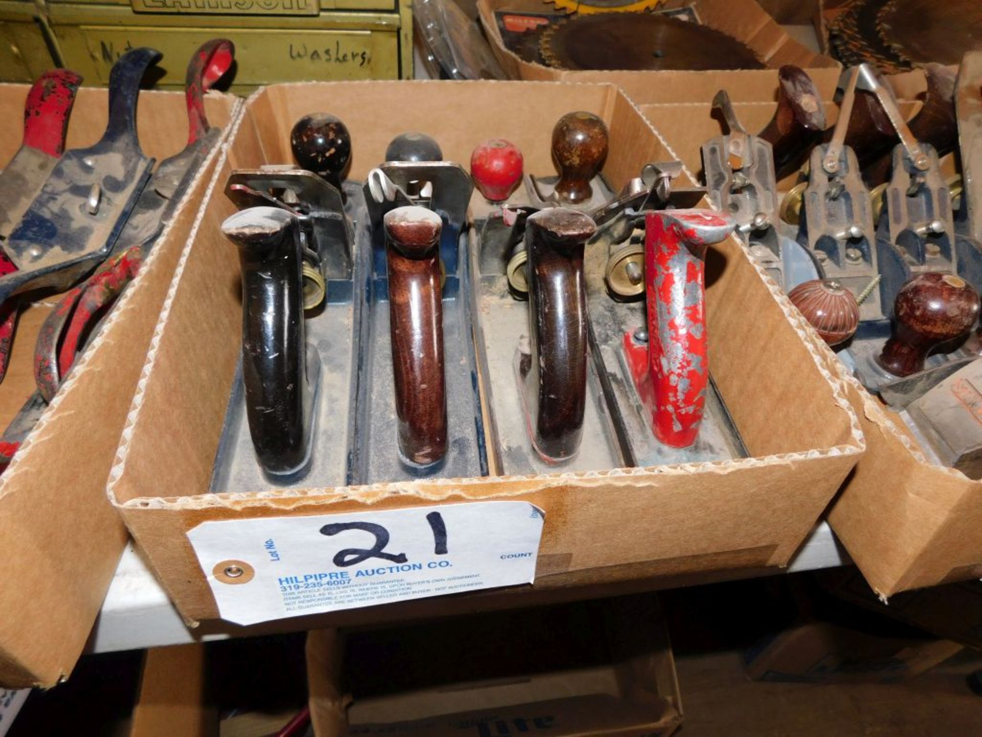 Stanley hand planers, (approx. 4).