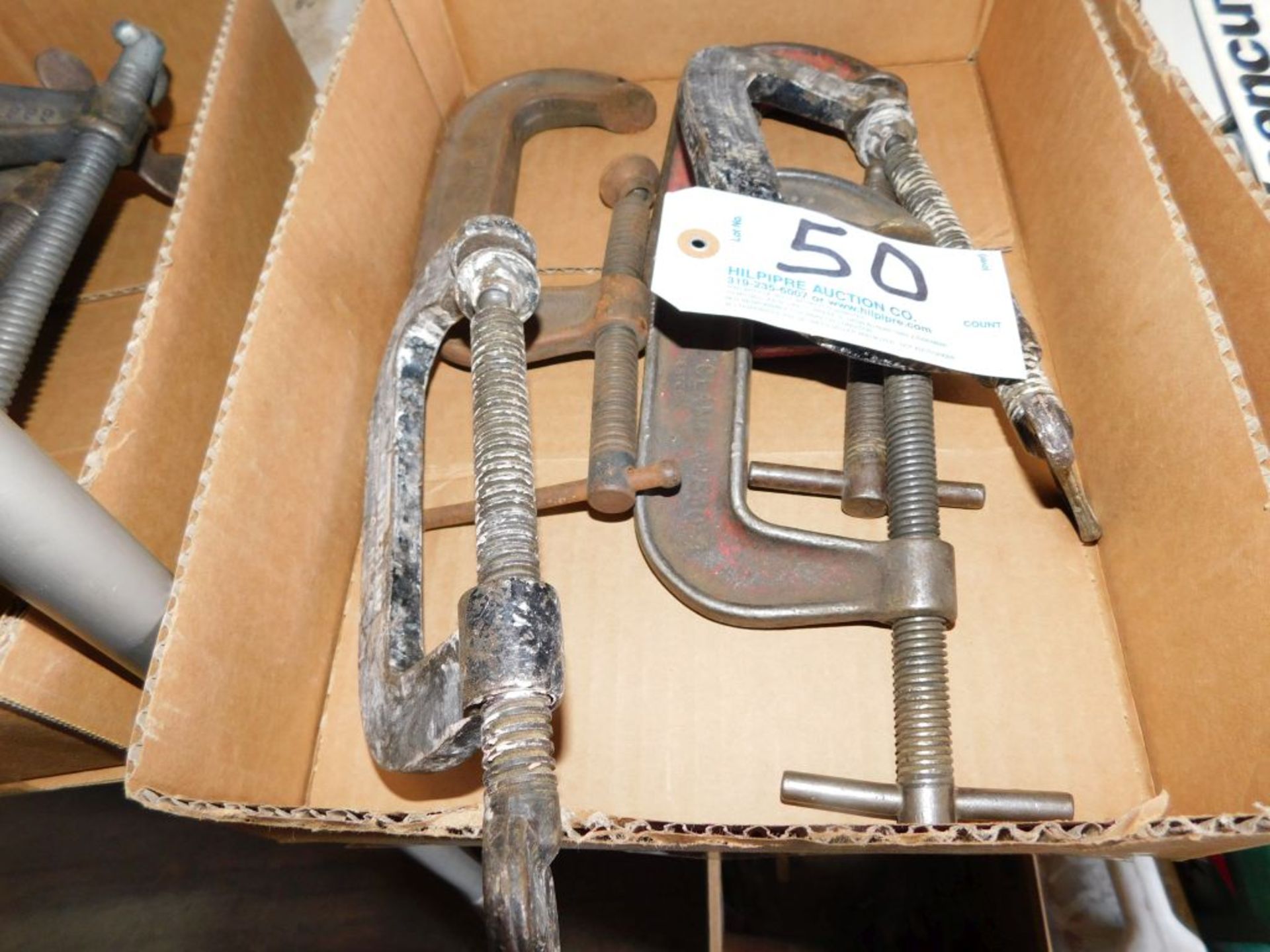 C-clamps up to 4", (approx. 5).