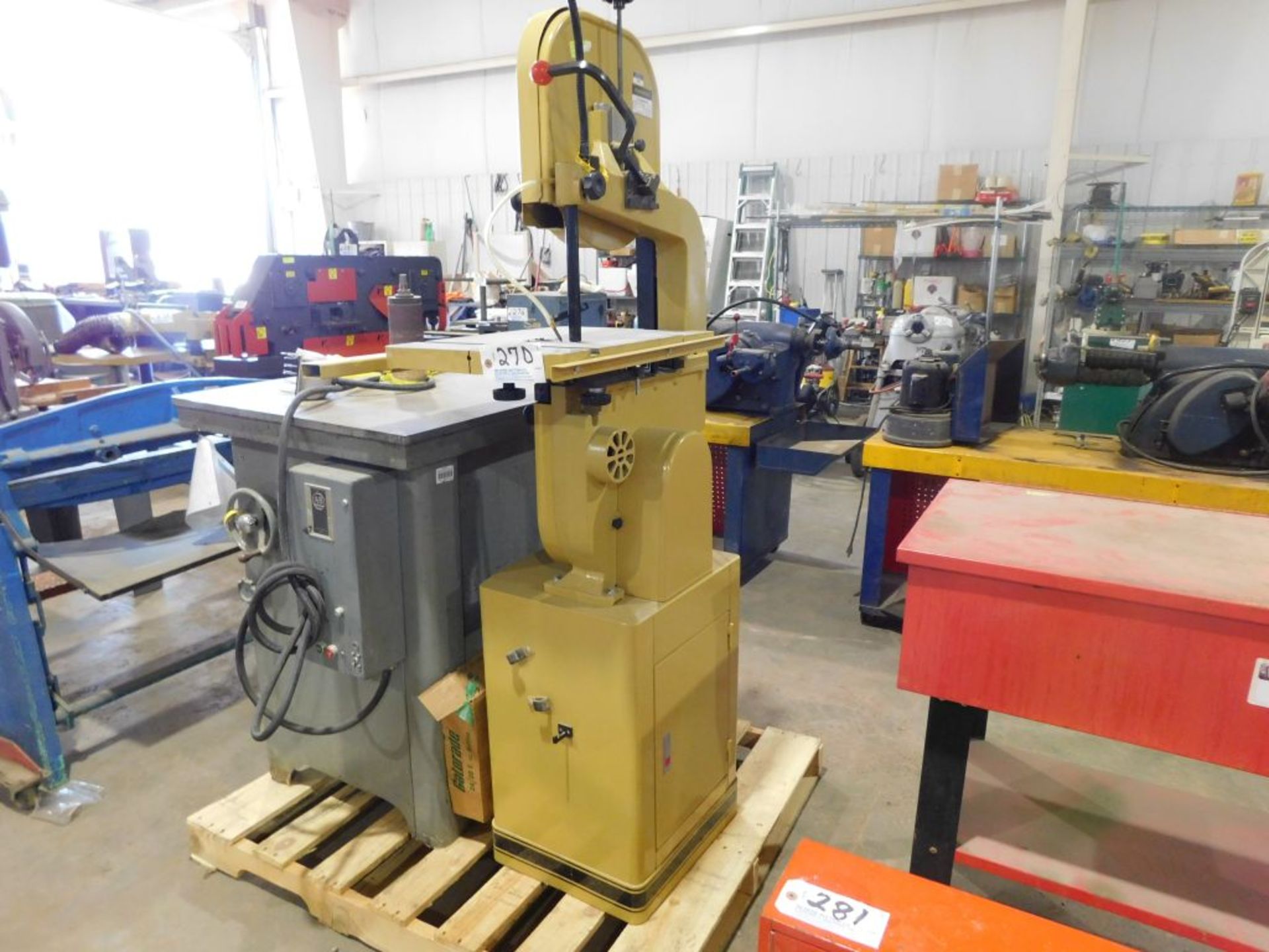 Powermatic bandsaw, model PWBS-14, sn 05085209, 1 1/2 hp., 1 phase.