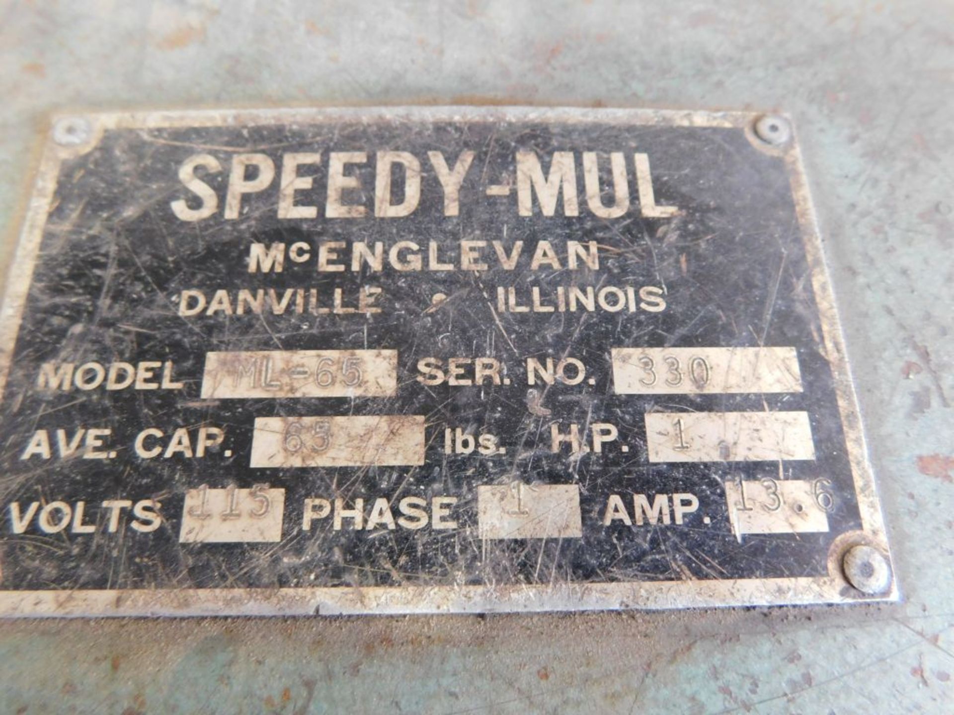 Thomas Speedy-Mull, model 50, 65 lb. capacity, 1 phase. - Image 2 of 3