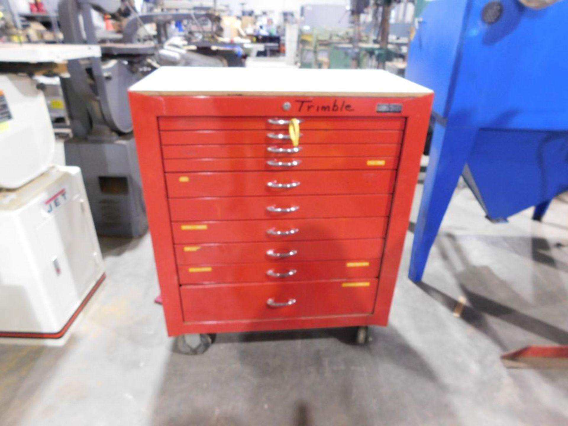 Waterloo Uni-Cart, w/(9) drawer tool box, 33 1/2" x 18" x 41". (empty). - Image 3 of 3