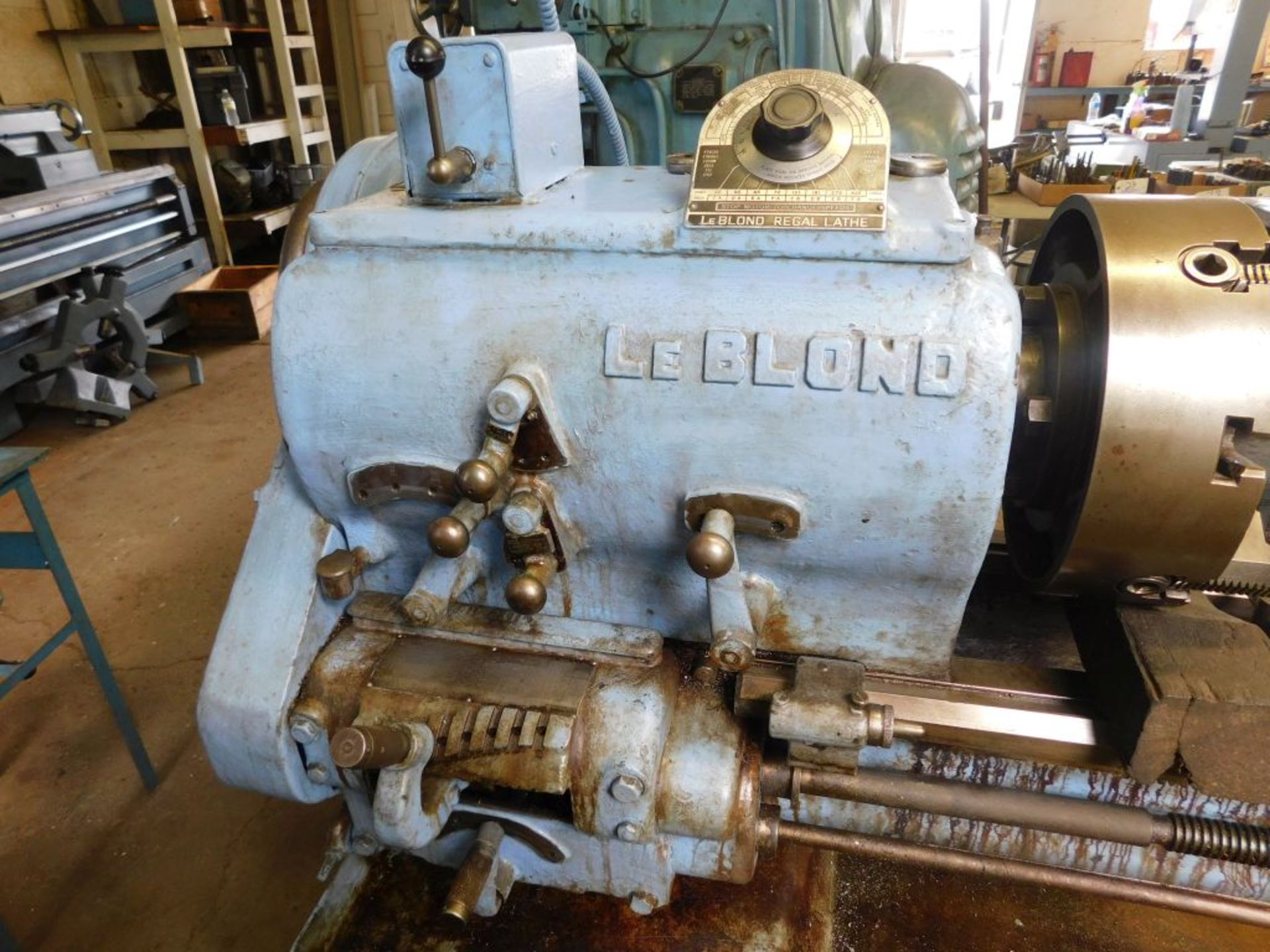 Leblond Regal gear head engine lathe ACG, 17" swing x 8 ft. - Bild 7 aus 13