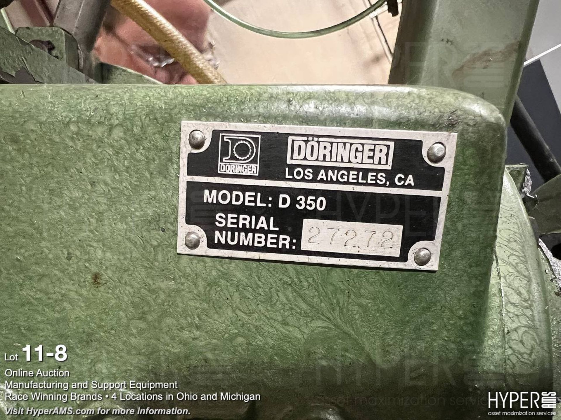 Doringer D350 Cold Saw - Image 8 of 9