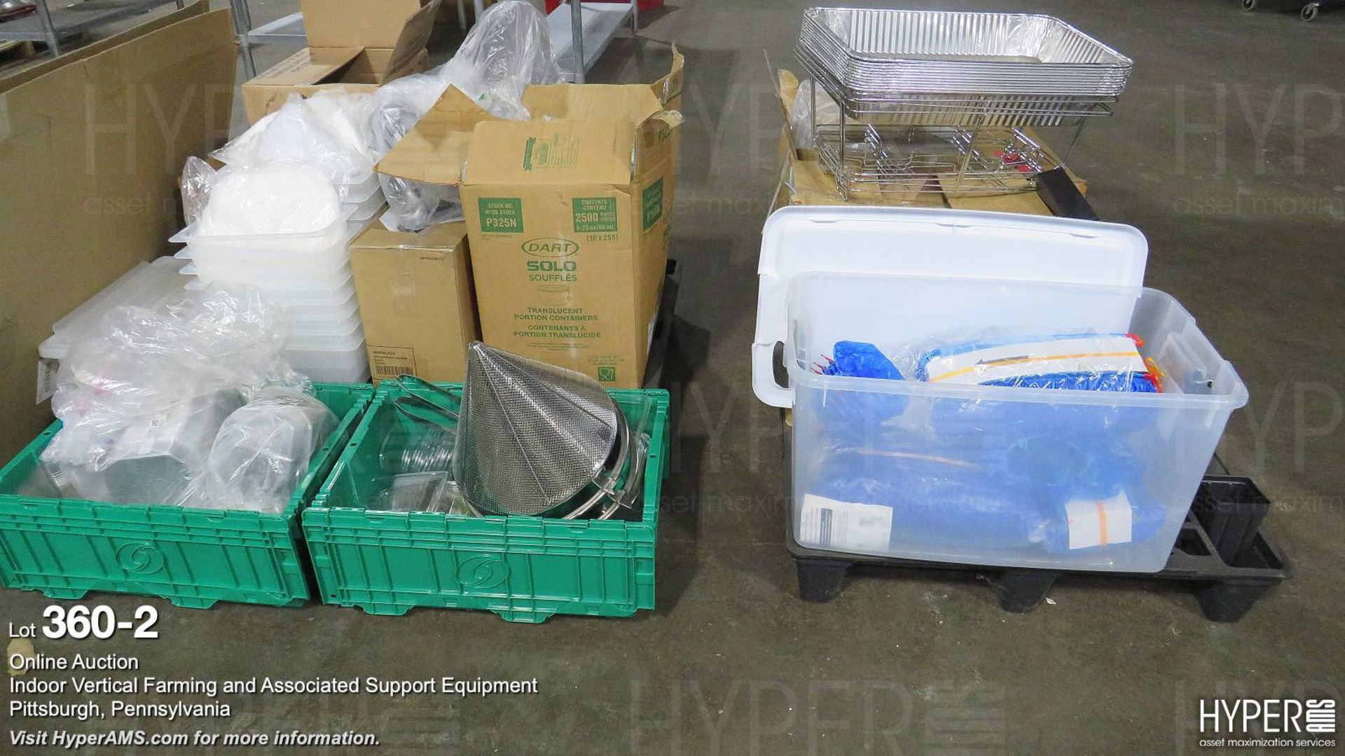 (2) pallets plastic containers, misc - Image 2 of 8