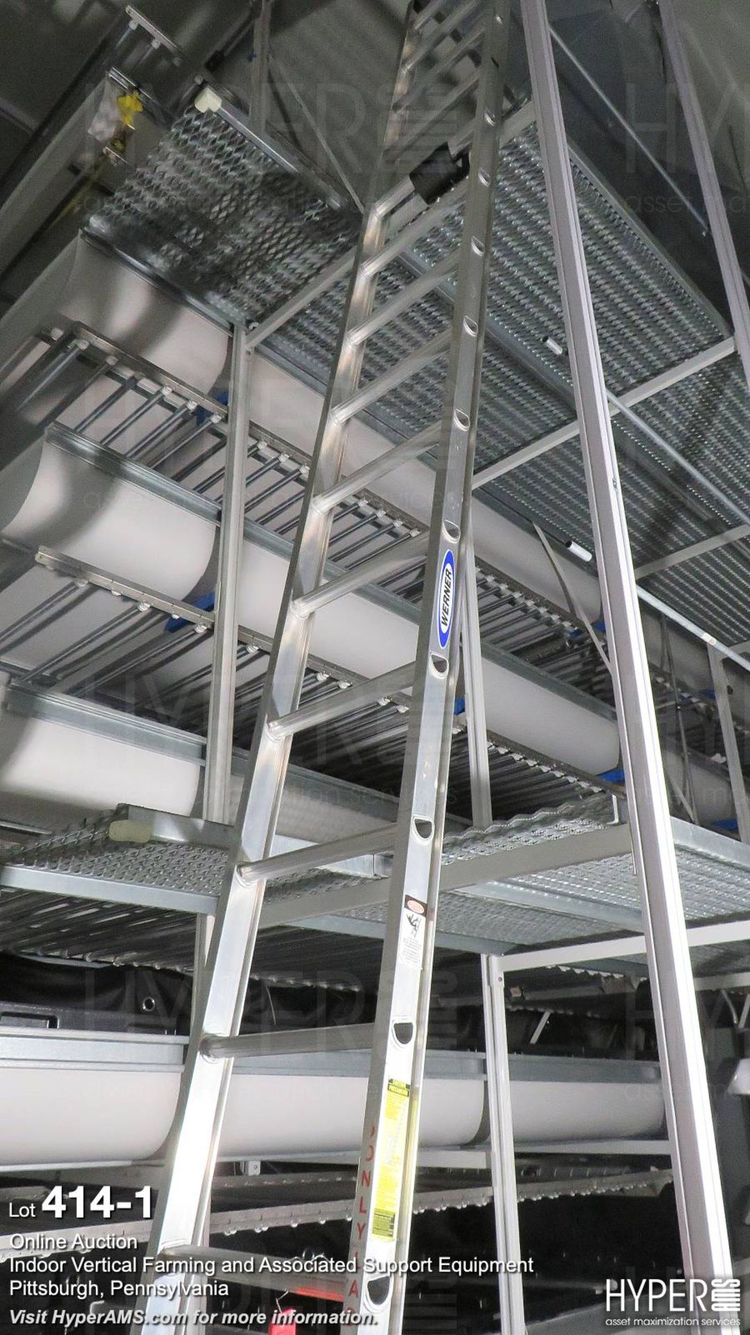 (2) Aluminum extension ladders