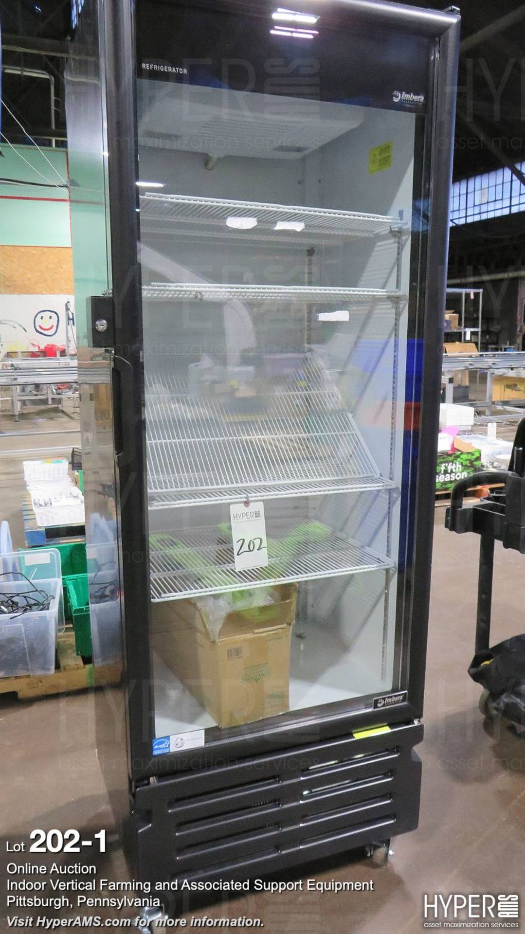 Imbera single glass door refrigerator