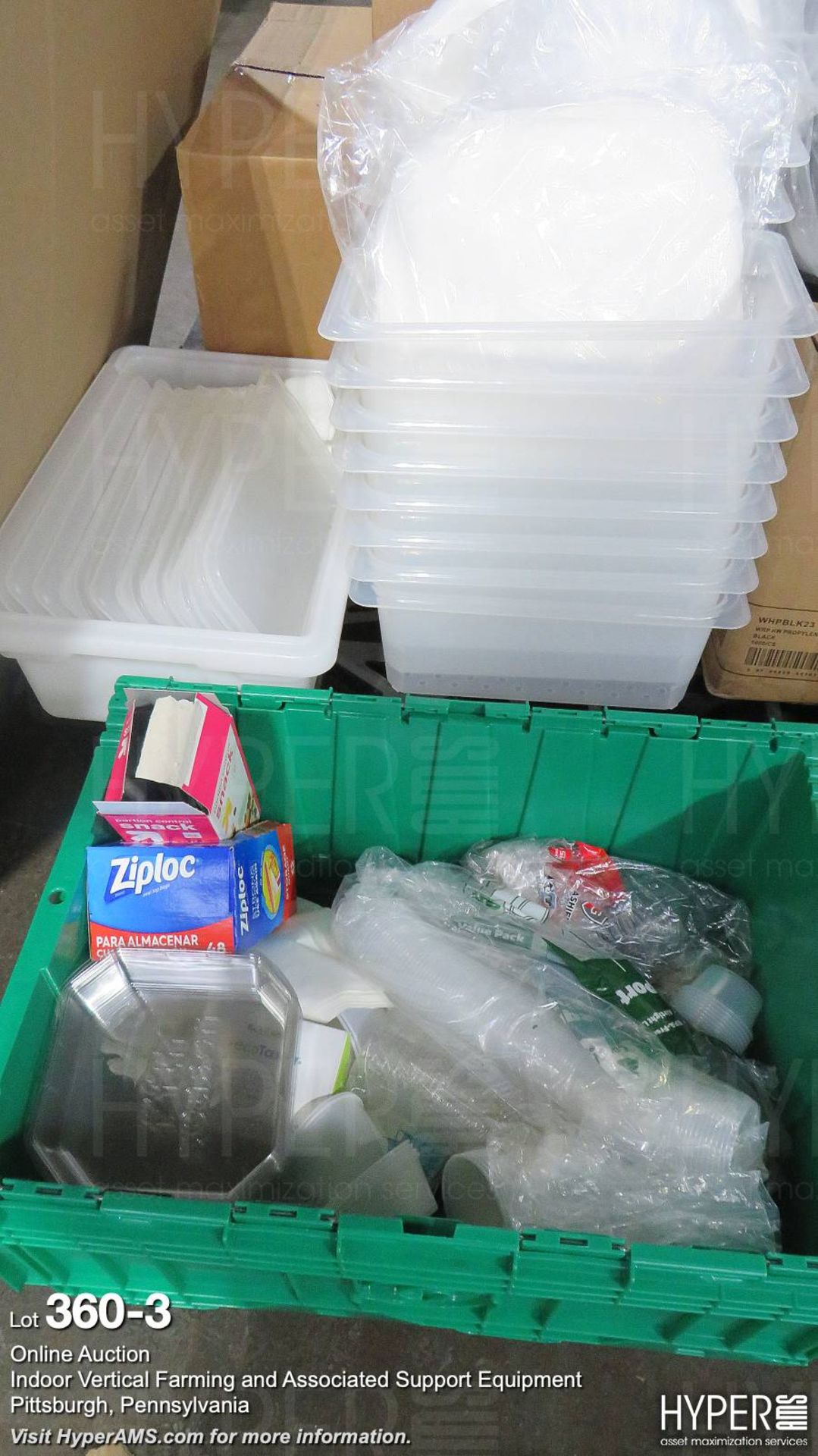 (2) pallets plastic containers, misc - Image 3 of 8