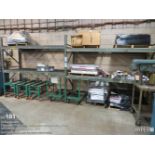 (lot) (3) sections pallet rack and contents
