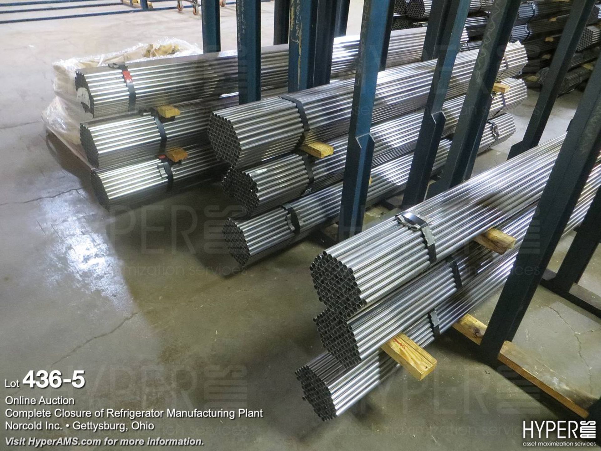 (lot) 10' steel stock racks w/tubing - Image 6 of 16