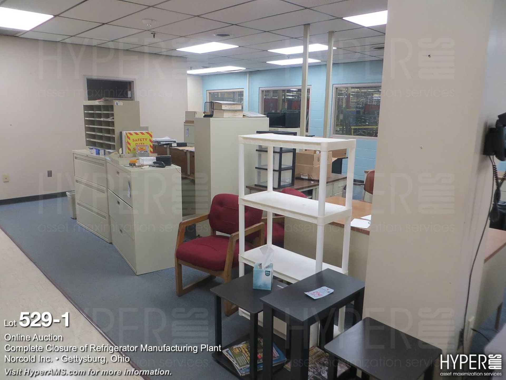 Common office area furniture, large lot - Image 2 of 12