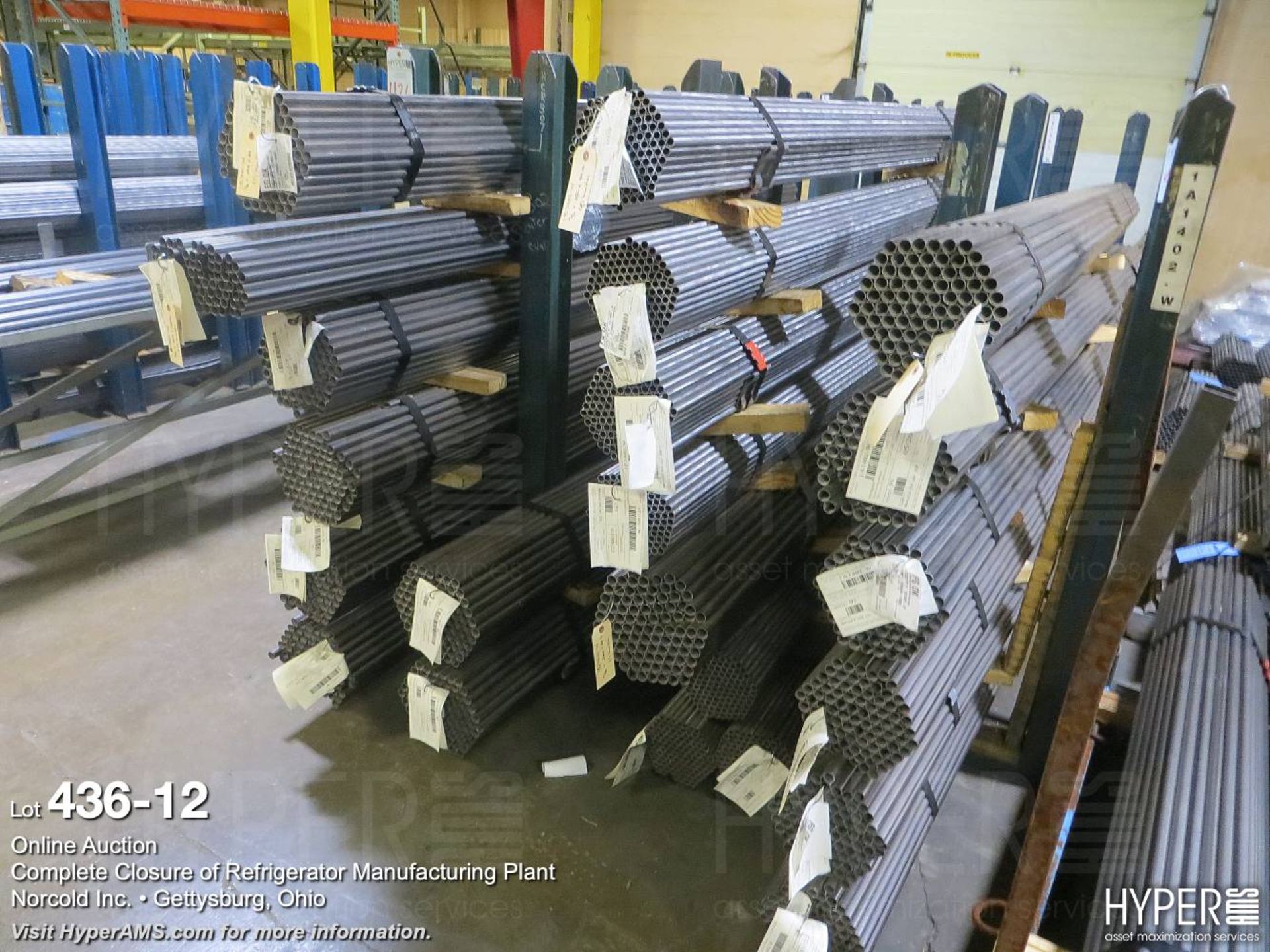 (lot) 10' steel stock racks w/tubing - Image 13 of 16