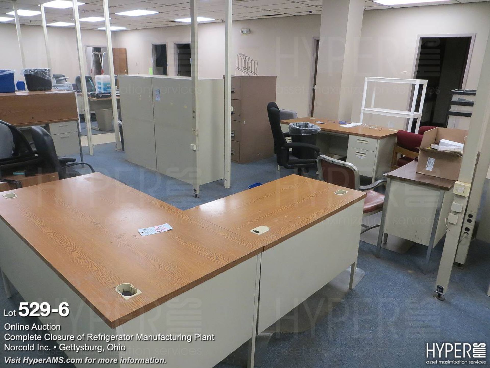 Common office area furniture, large lot - Image 7 of 12