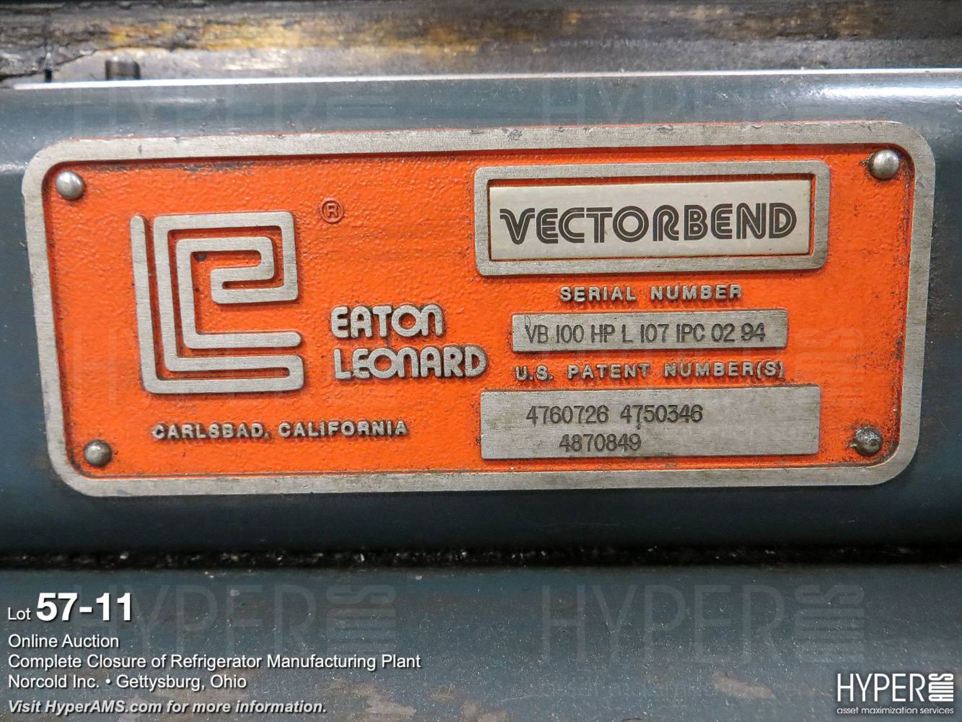 Eaton Leonard VB100 Vectorbend CNC tube bender - Image 11 of 12