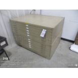 (2) Safco 5-drawer blueprint cabinets