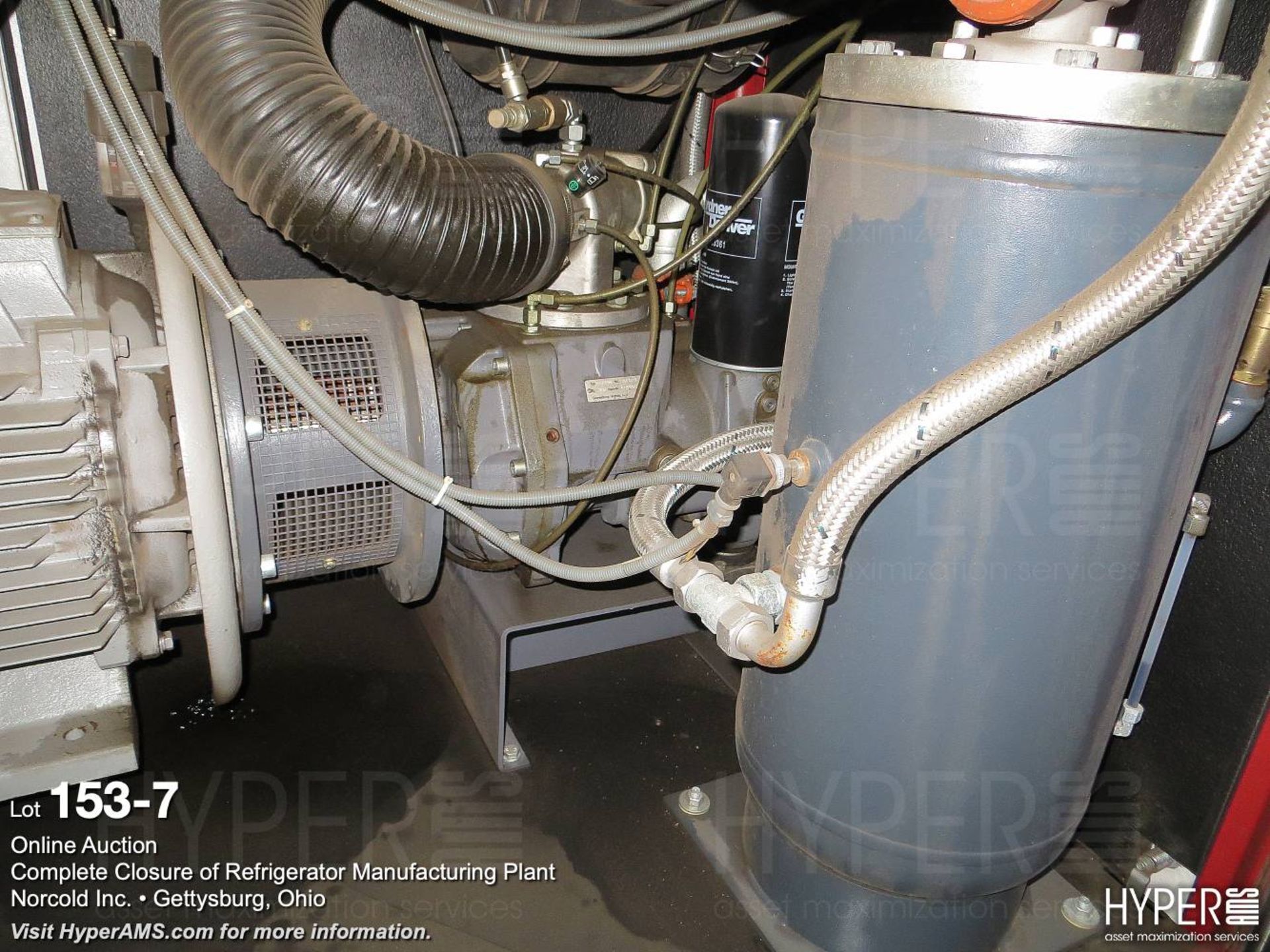 Gardner Denver 100hp air compressor L55 - Image 8 of 17