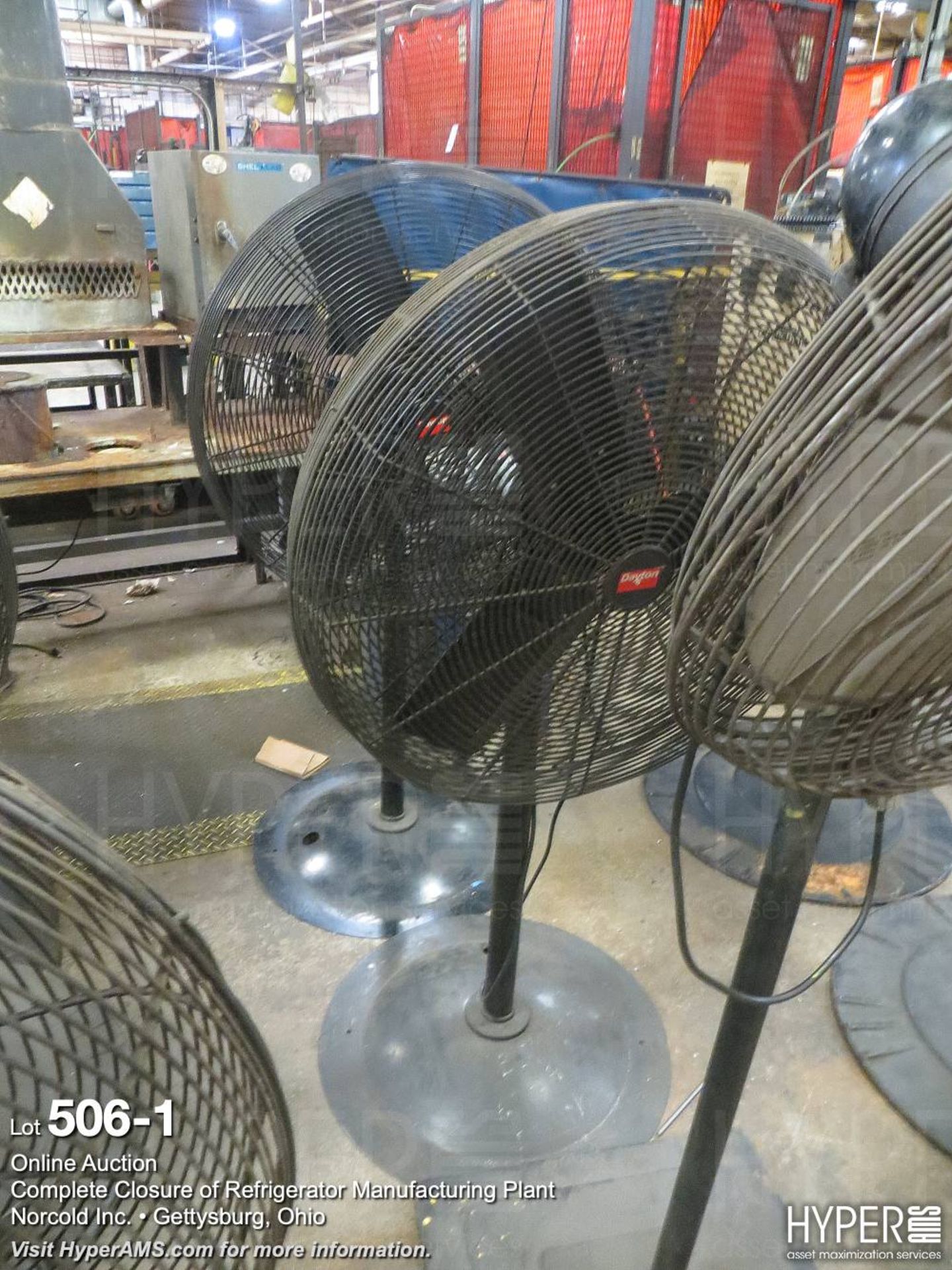 (4) pedestal fans - Image 2 of 2