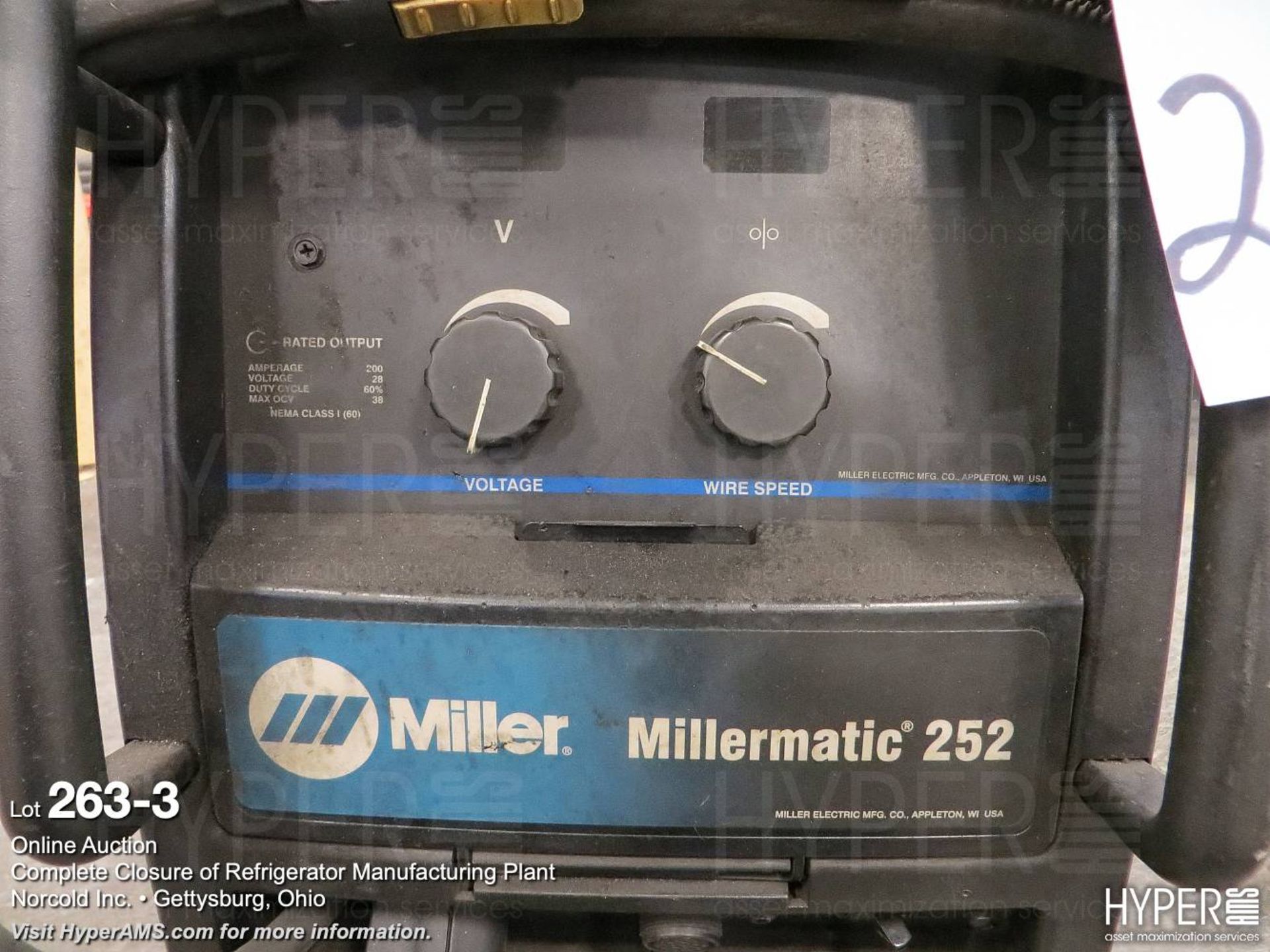 Millermatic 252 welder - Image 4 of 5