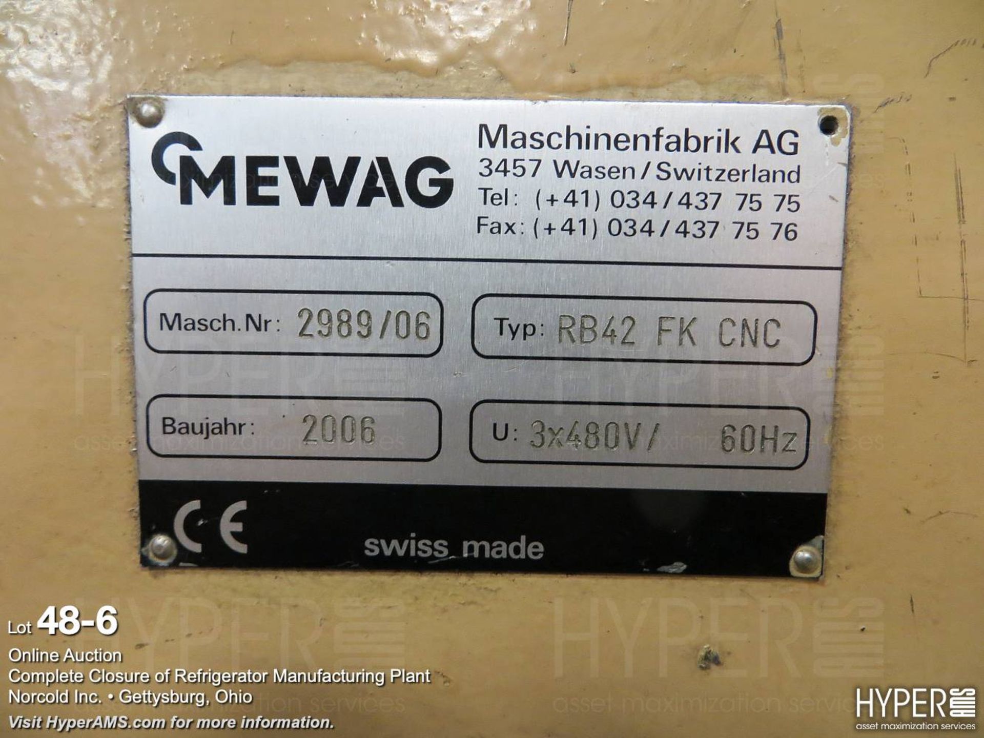 MEWAG CNC tubing bender RB42-FK - Image 7 of 7