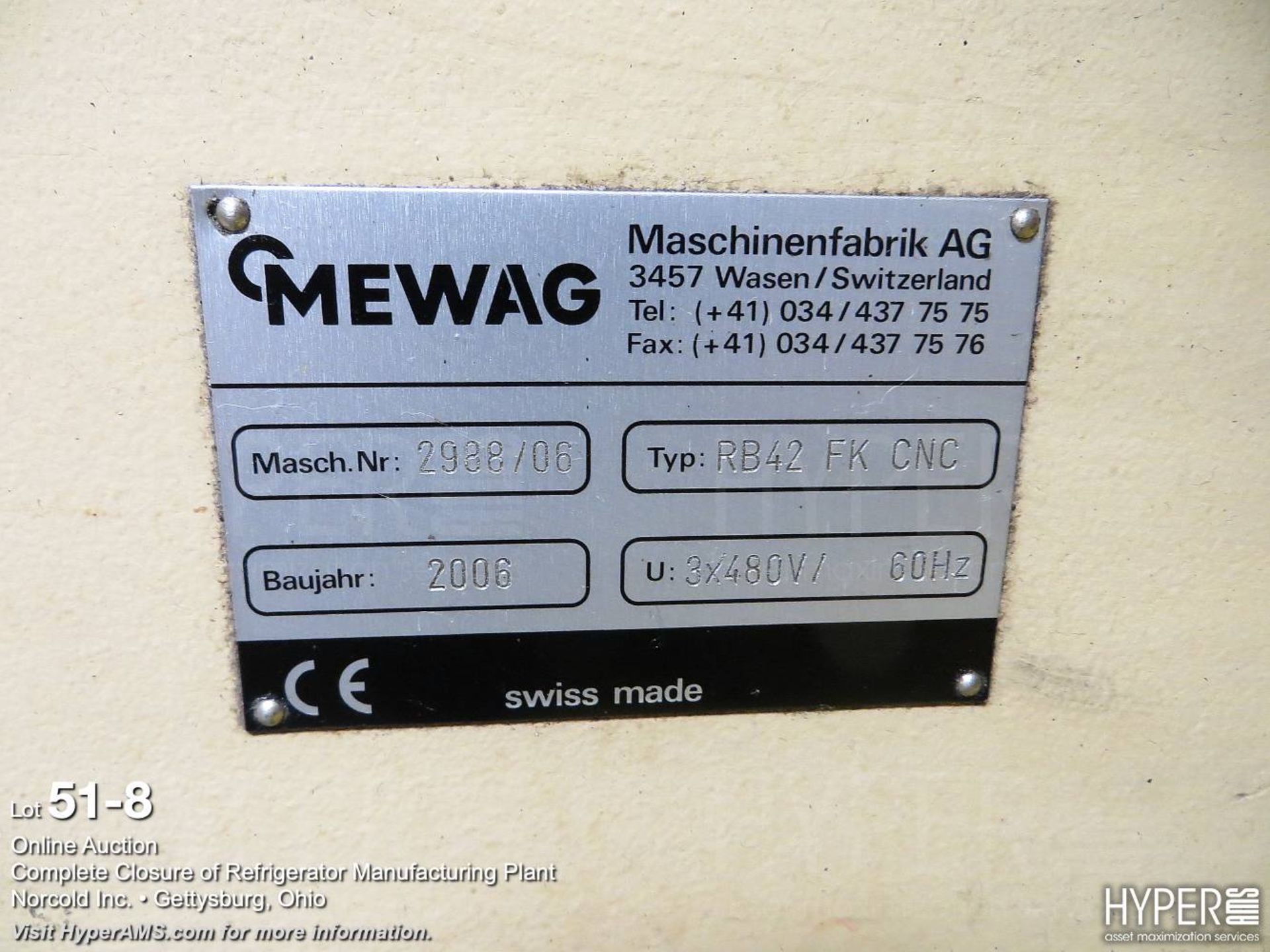 MEWAG CNC tubing bender RB42-FK - Image 9 of 9