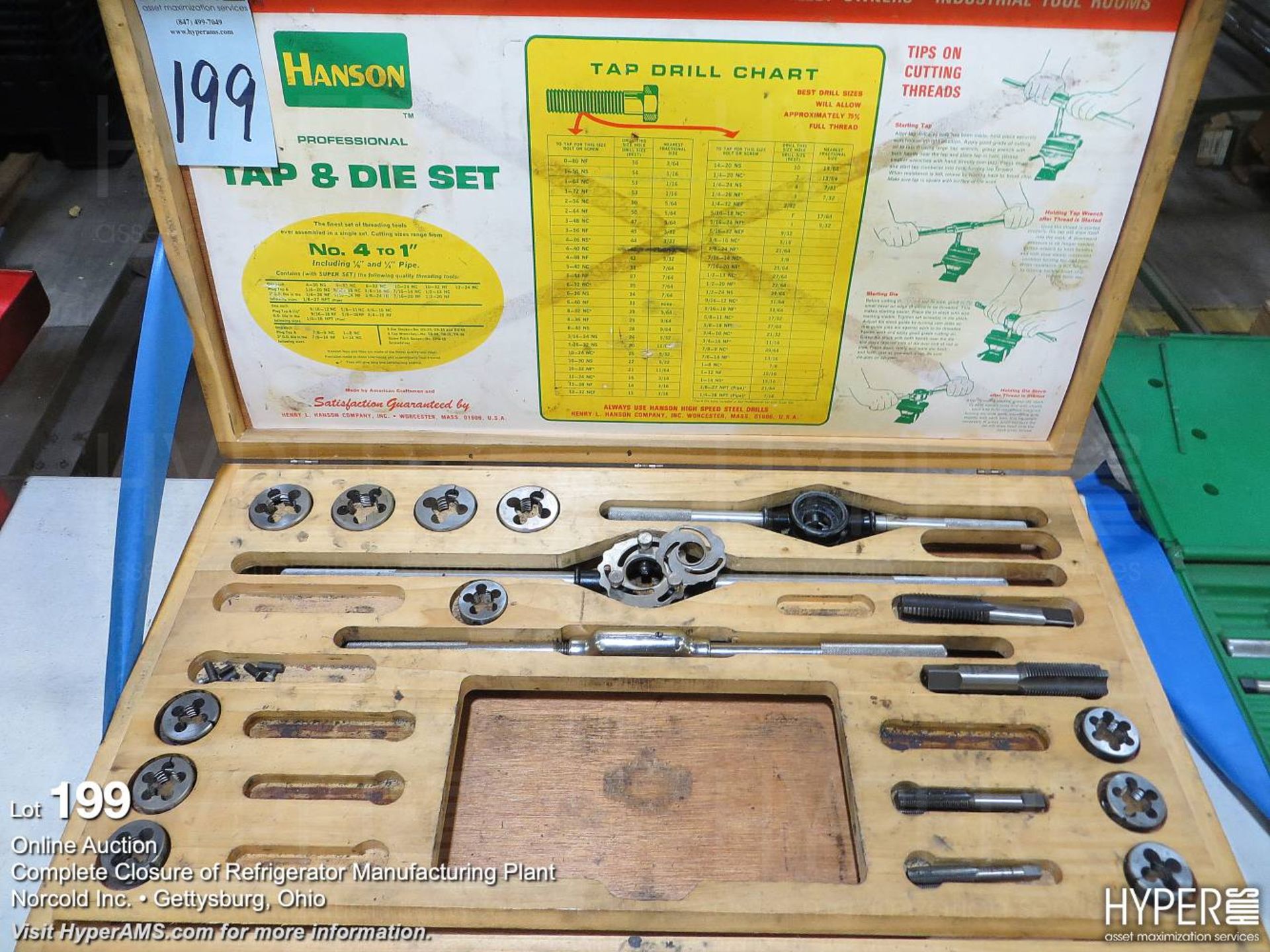 Hanson SAE tap and die set