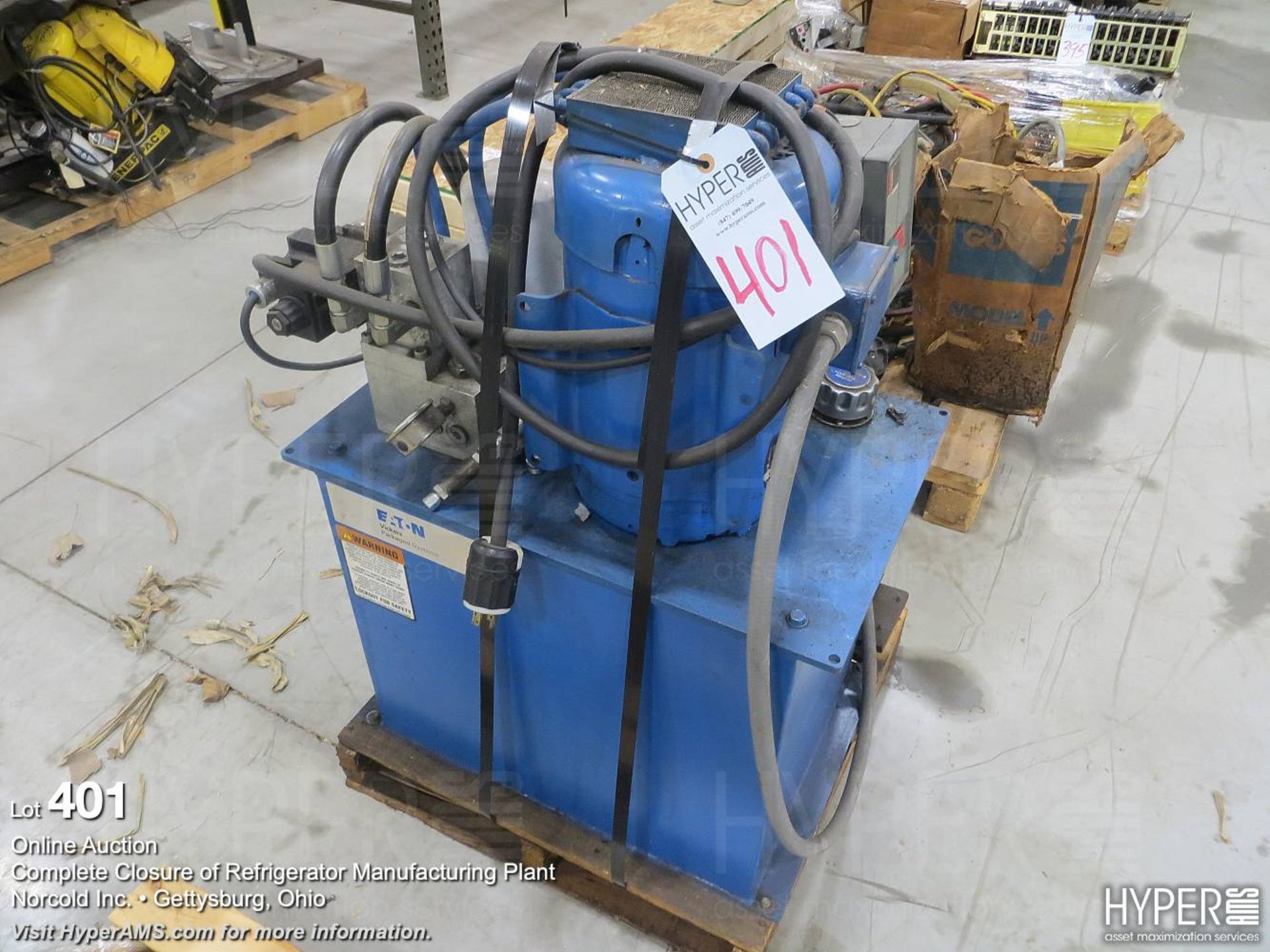 Eaton Vickers 7.5hp hydraulic pump w/ tank