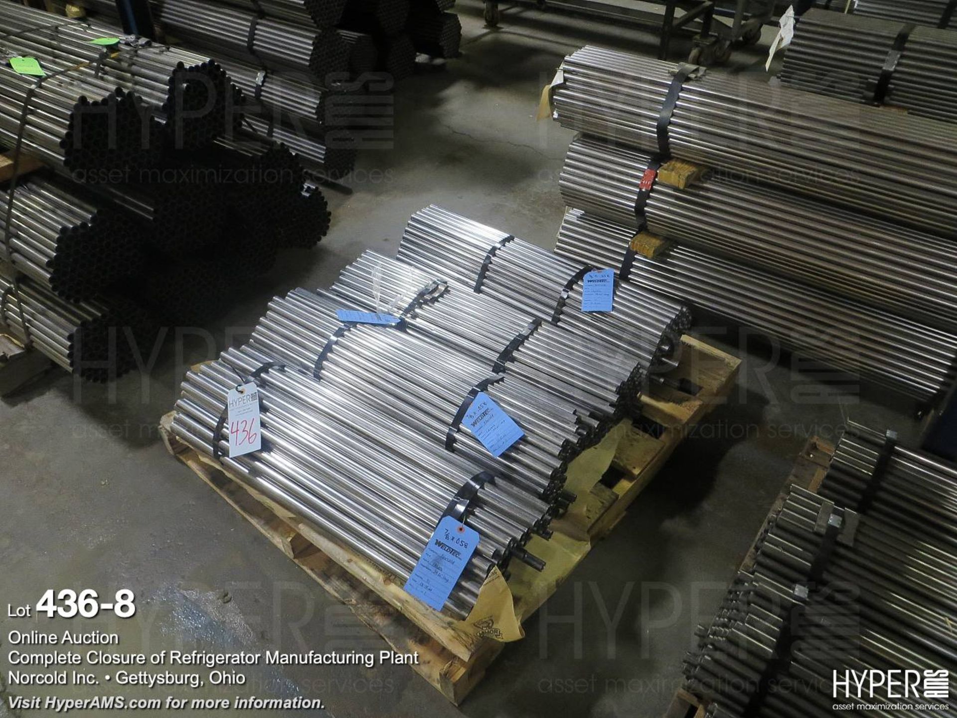 (lot) 10' steel stock racks w/tubing - Image 9 of 16