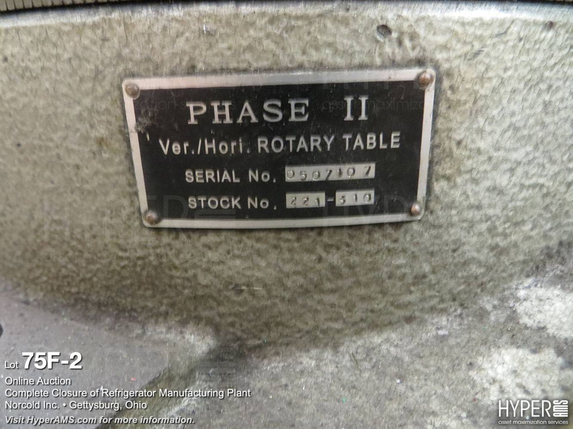 Phase II vertical/horizontal 10" rotary table - Image 3 of 3