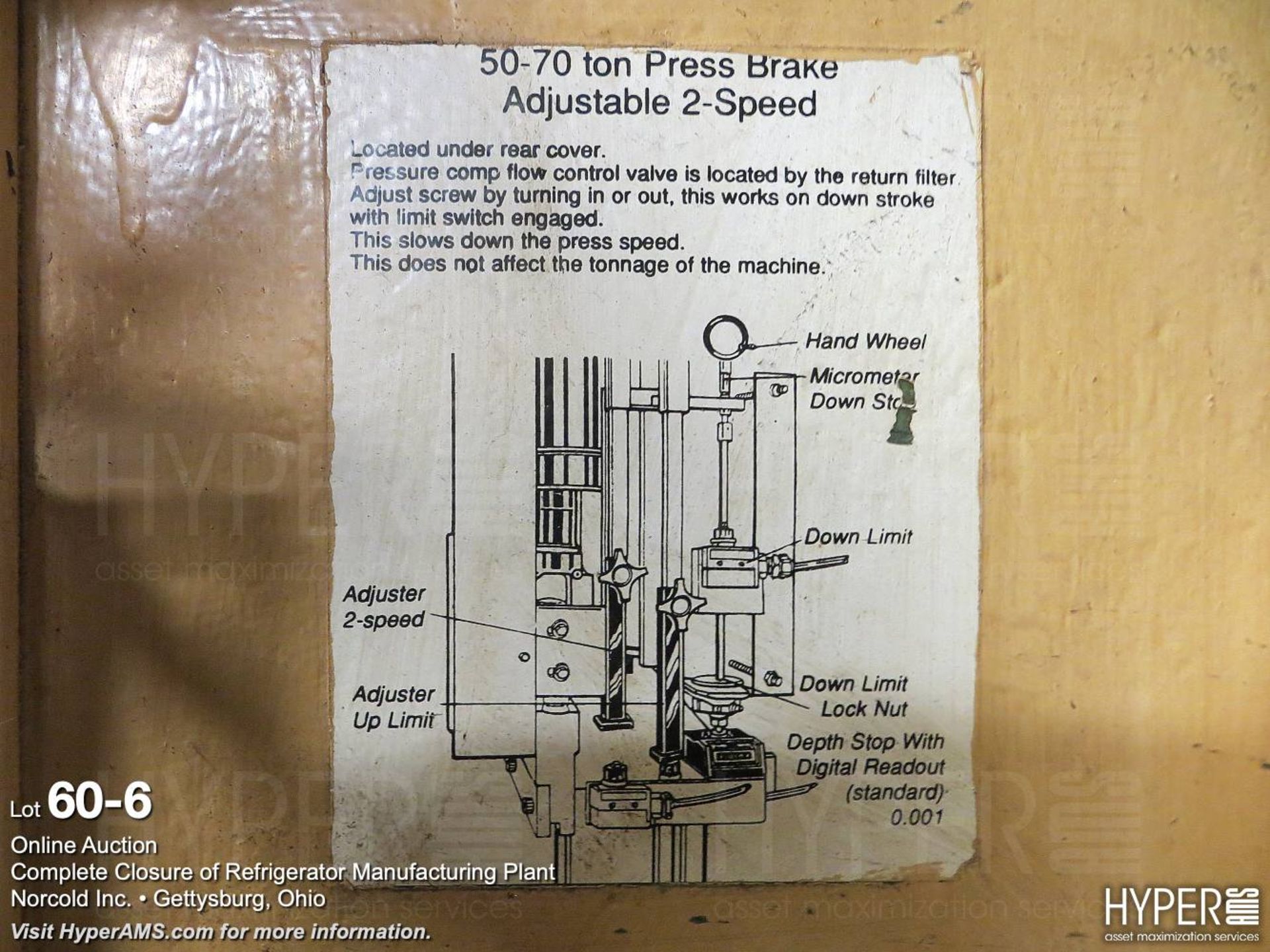 Betenbender hydraulic press brake - Image 7 of 7