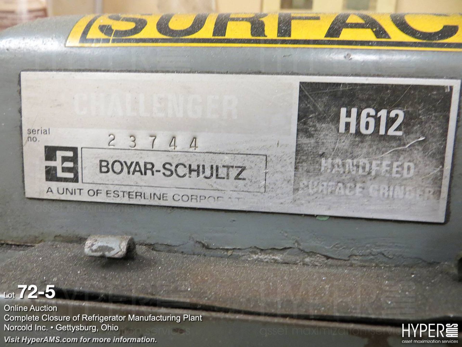 Boyer Schultz H612 hand feed surface grinder - Image 5 of 5