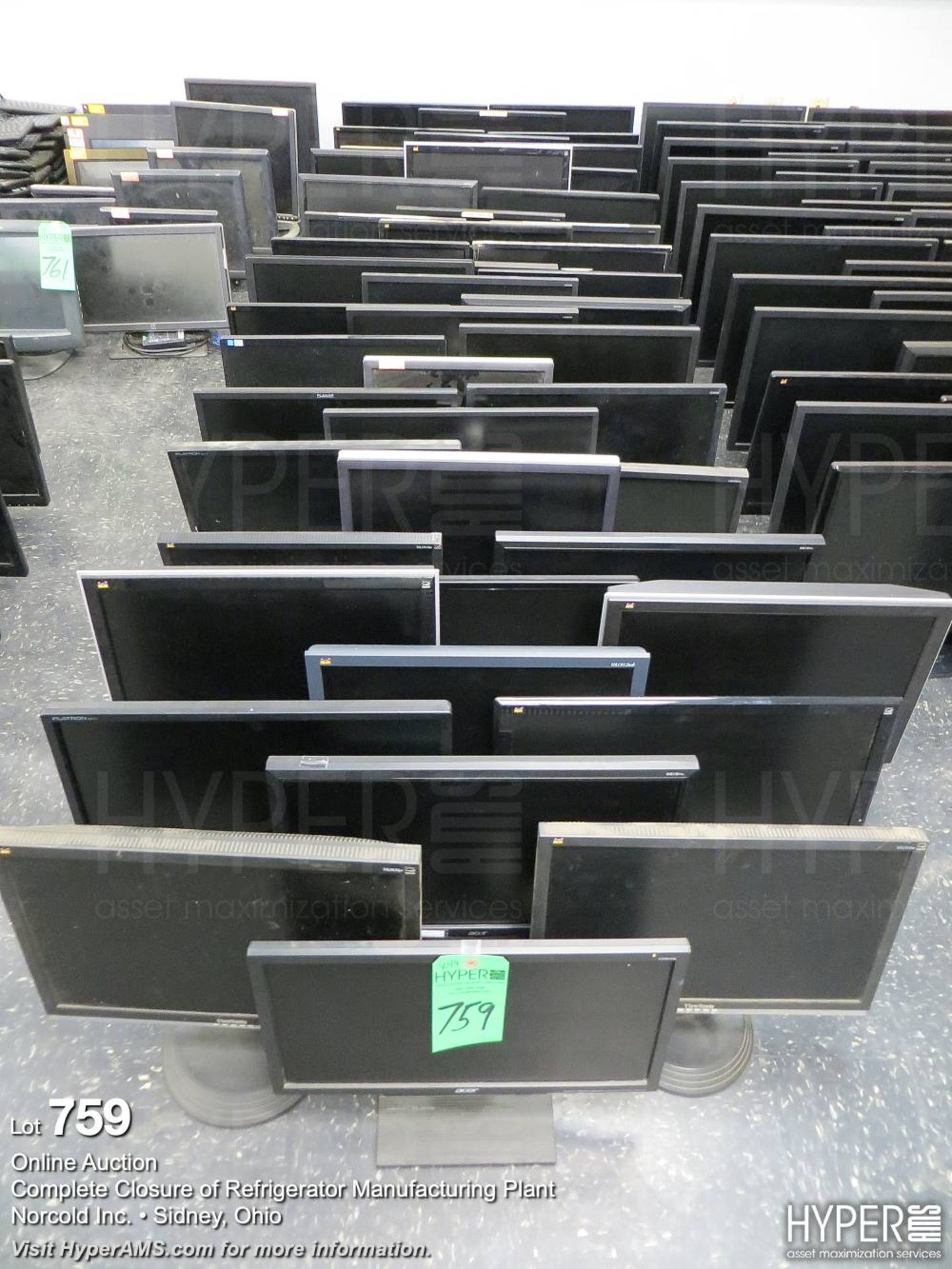 (49) Flat screen monitors