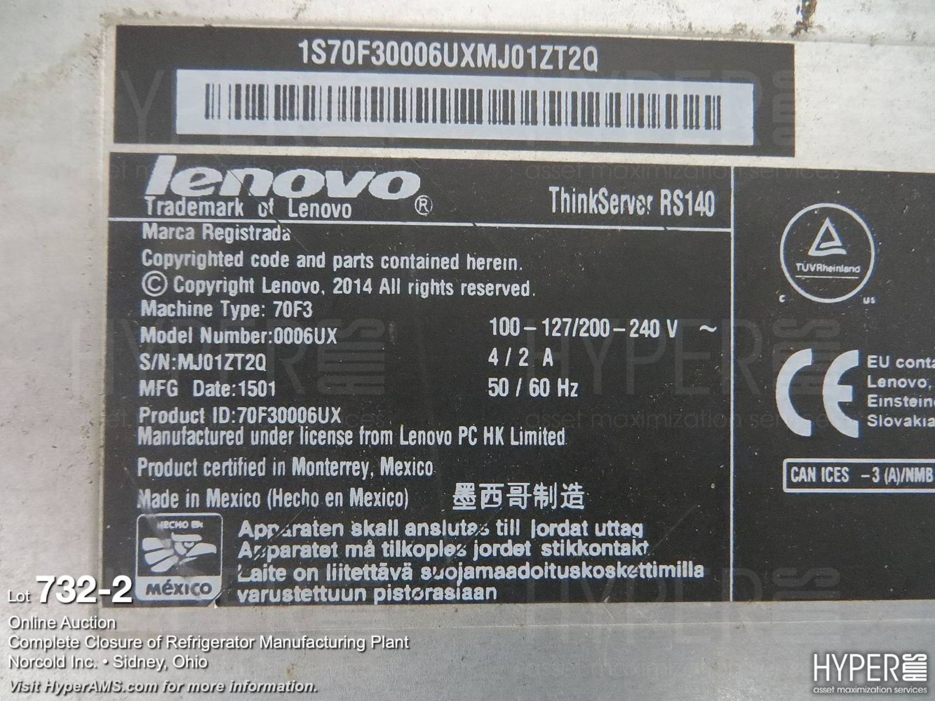 (7) Lenovo Thinkservers - Image 3 of 3