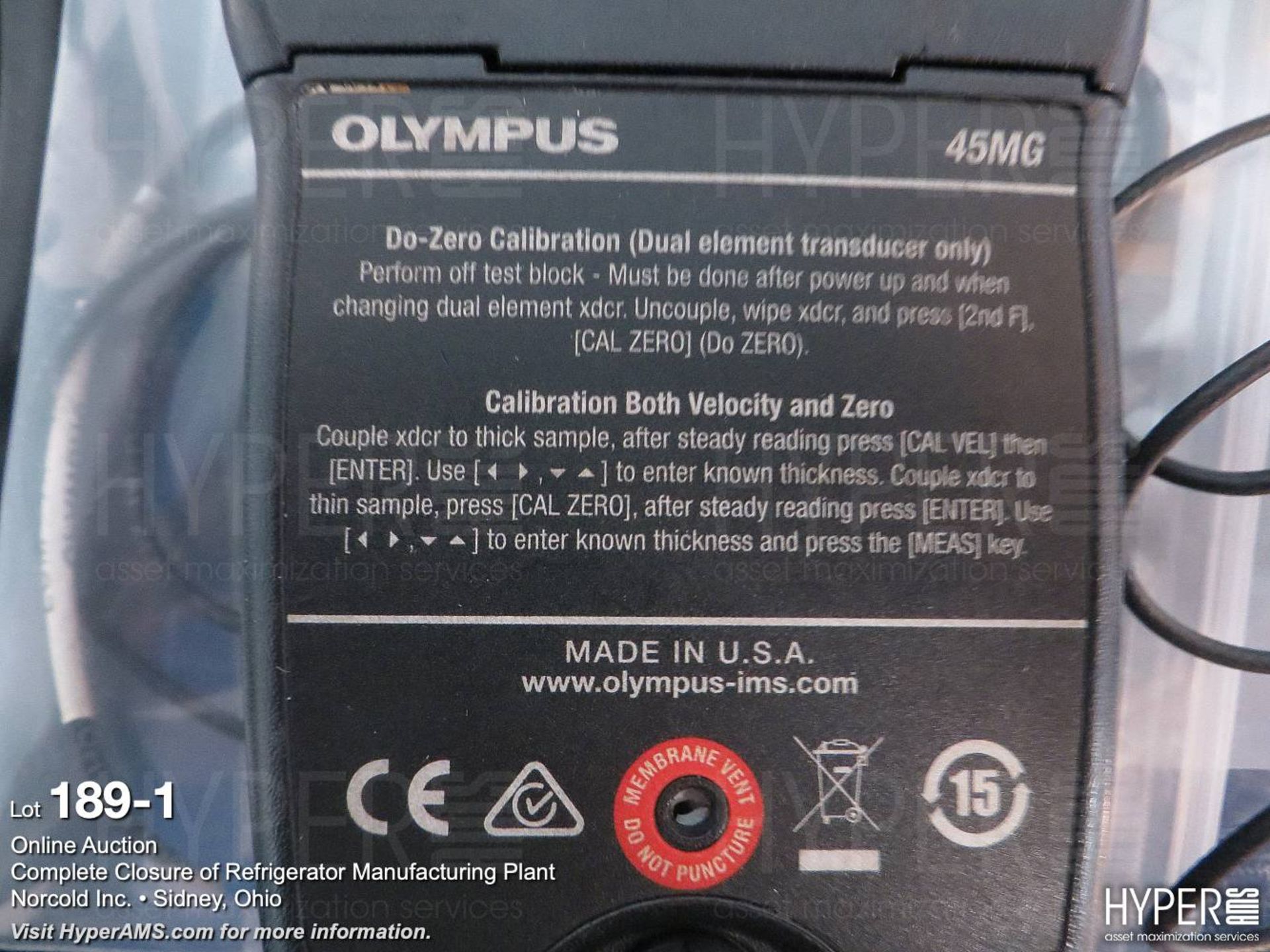 Olympus 45 MG ultrasonic thickness gauges - Image 2 of 2