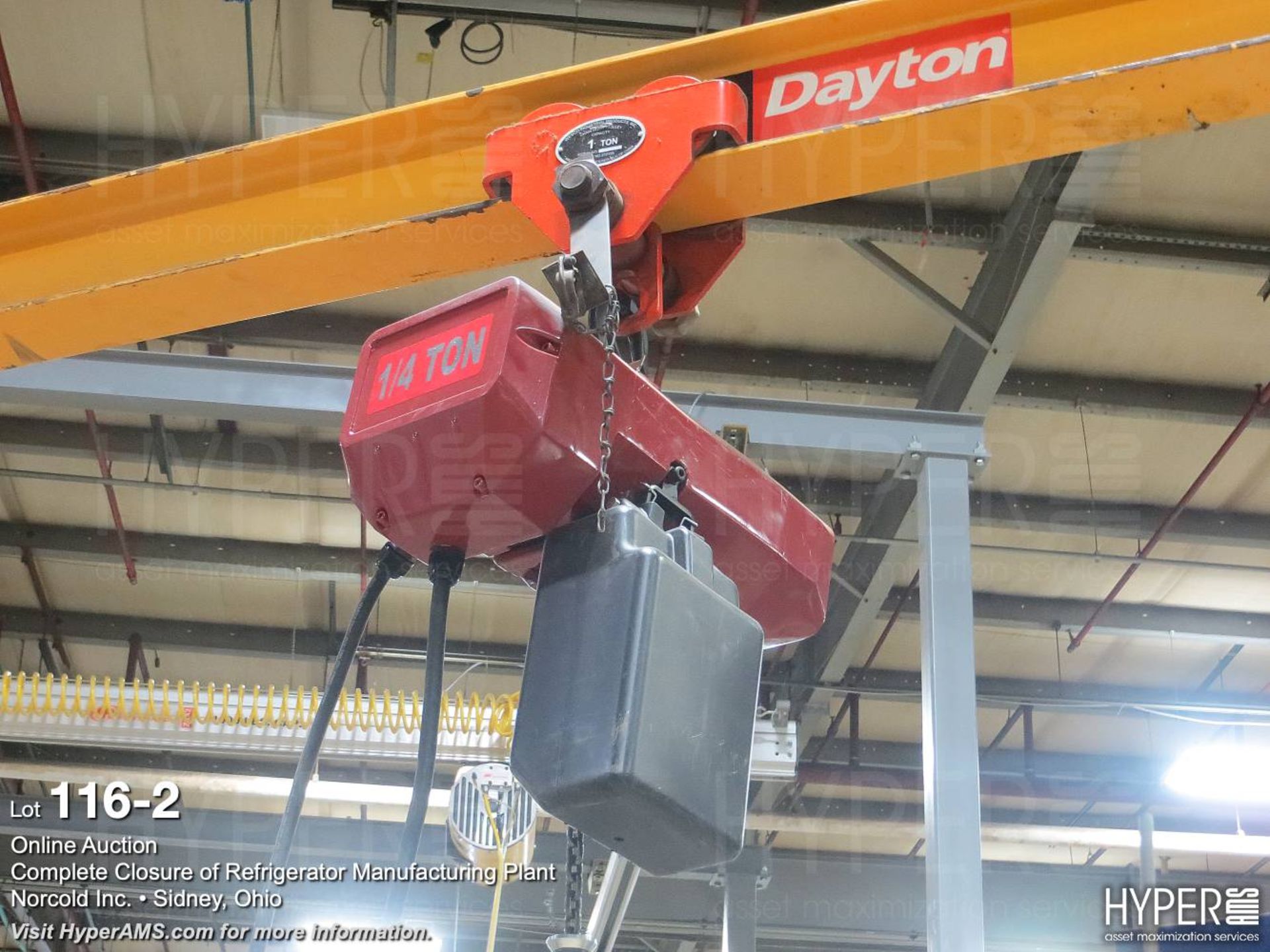 Dayton 1/2 ton jib hoist - Image 3 of 4