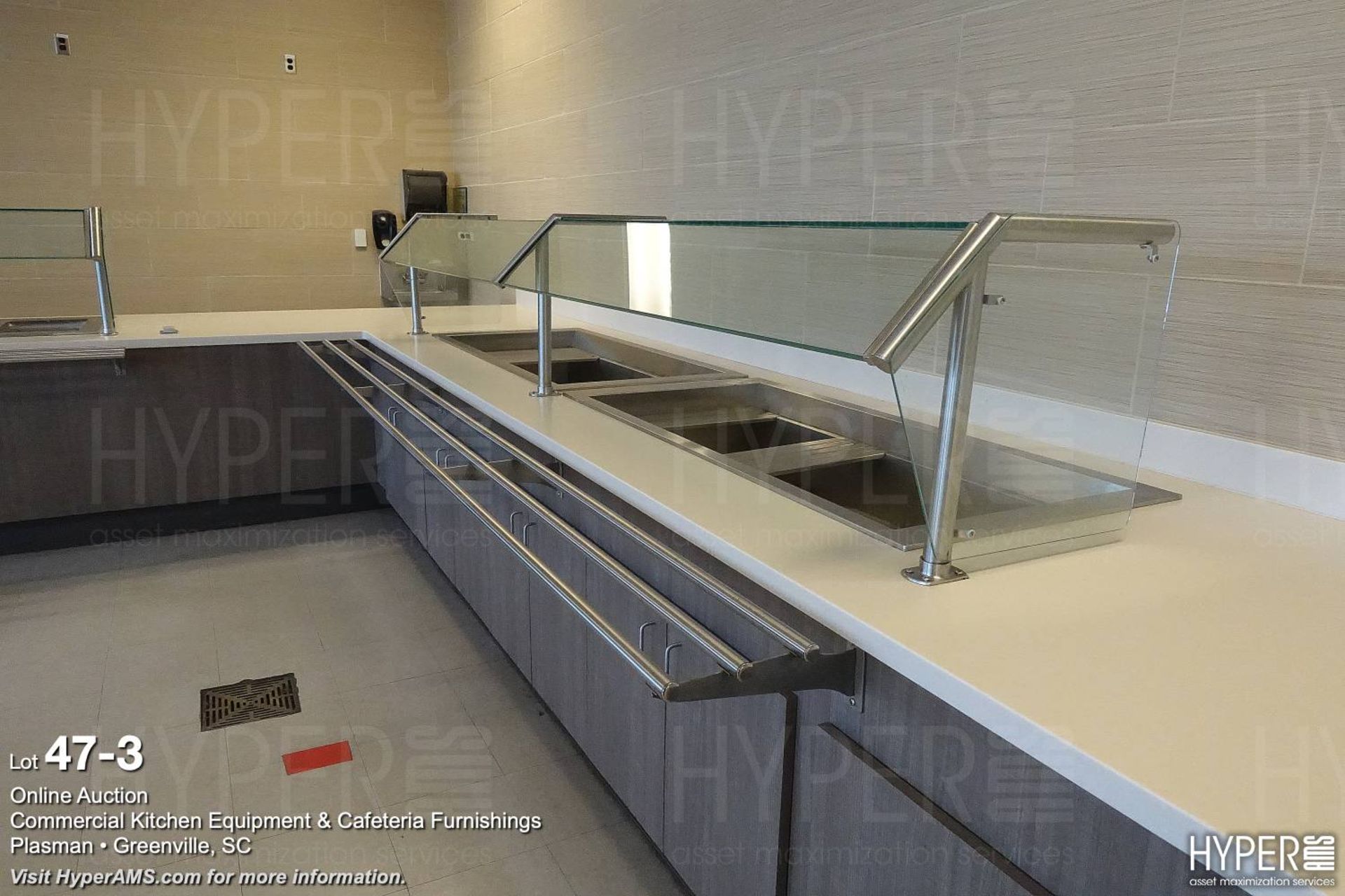 Cafeteria service line and retail counters - Image 4 of 17