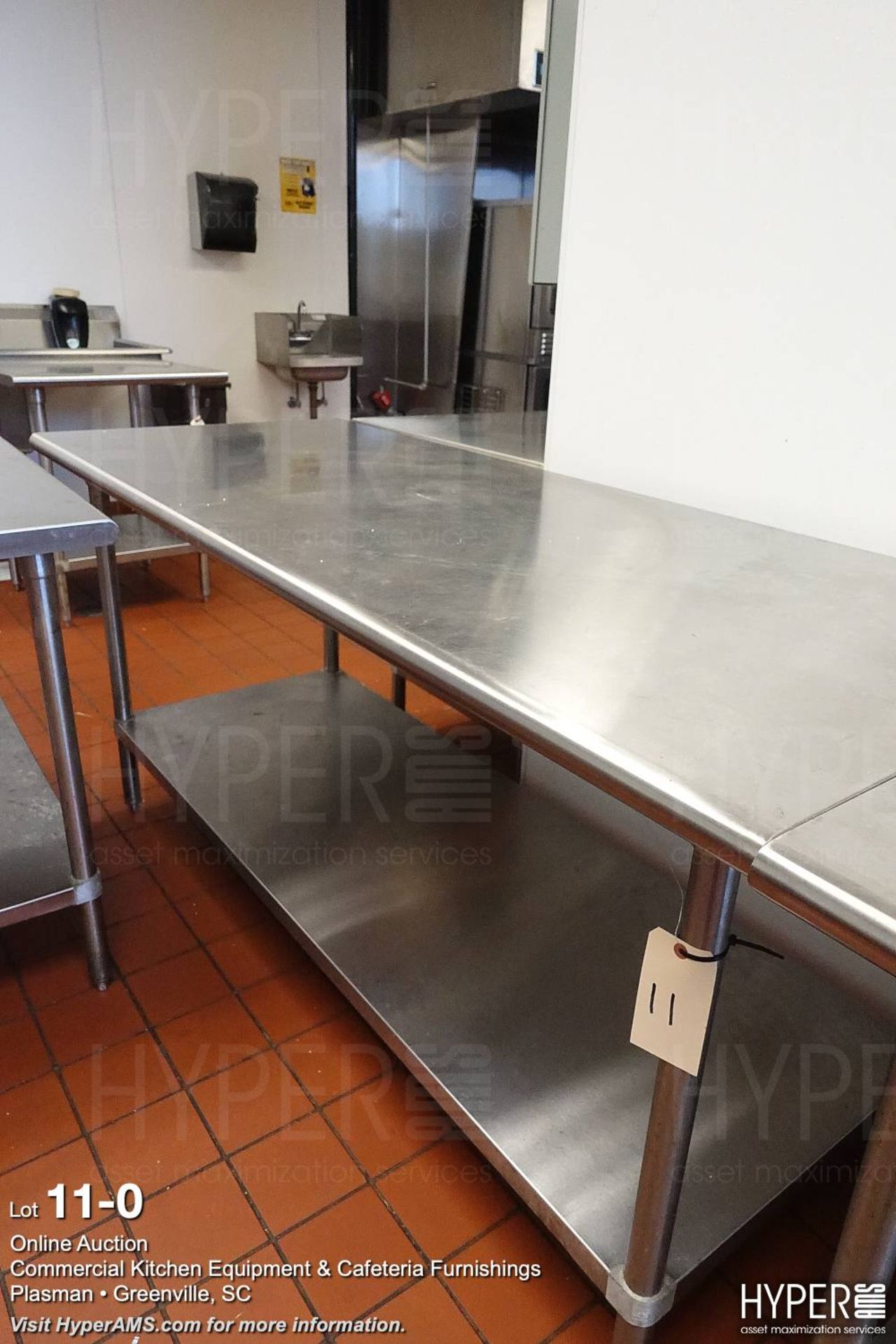 Stainless steel work table 30" x 72"