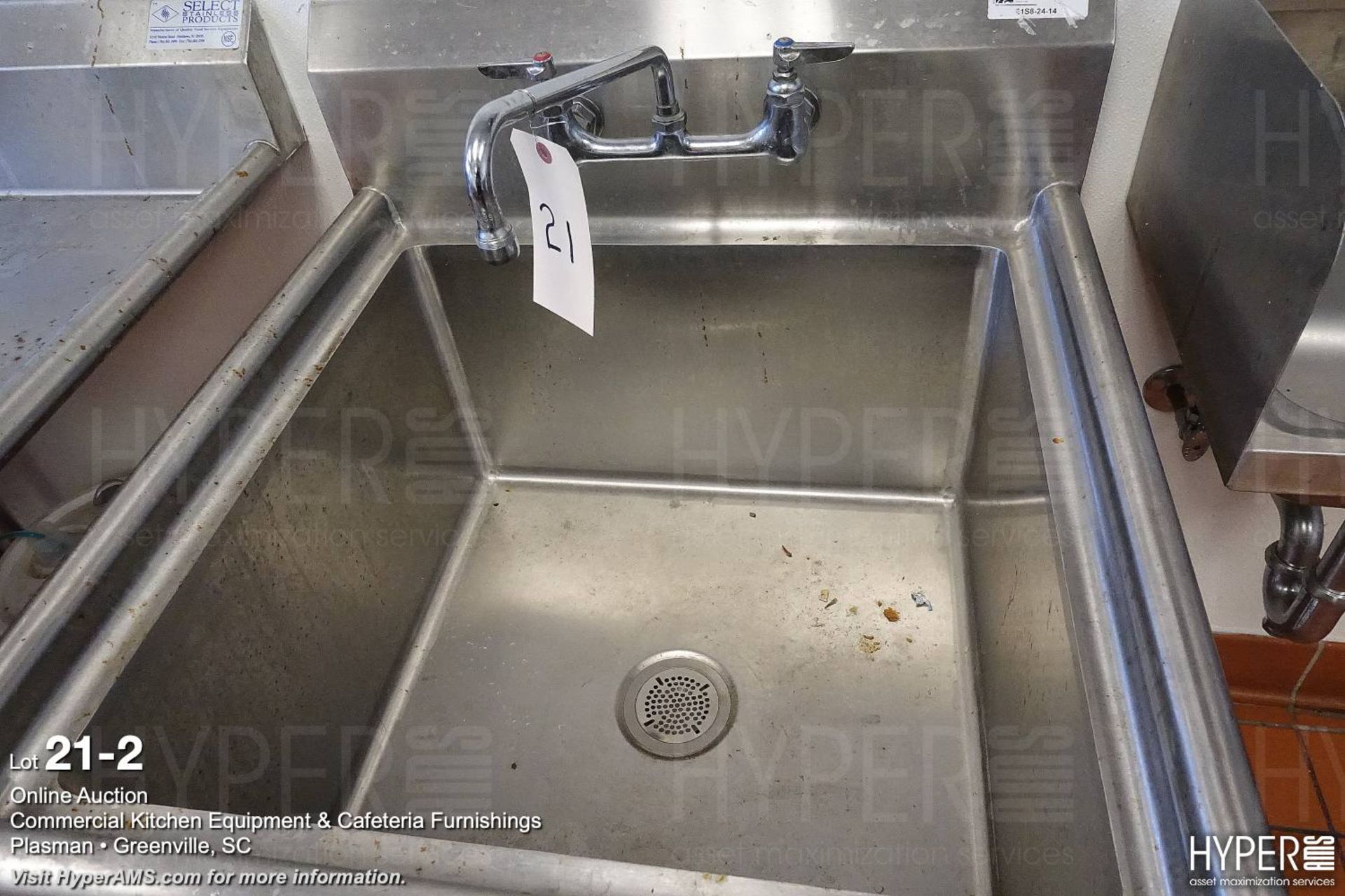 John Boos free standing stainless sink - Image 3 of 4