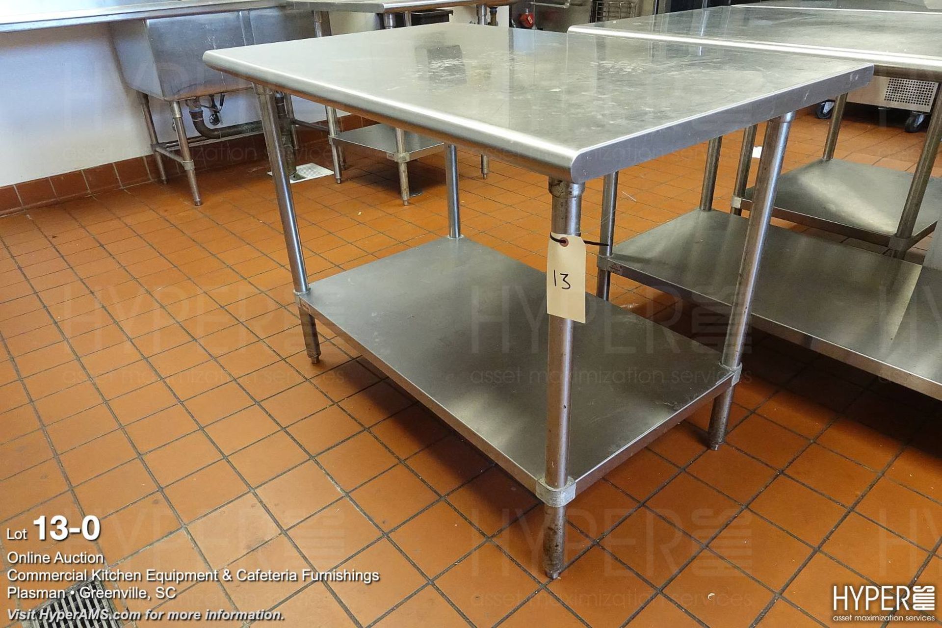 Stainless steel work table 30" x 48"