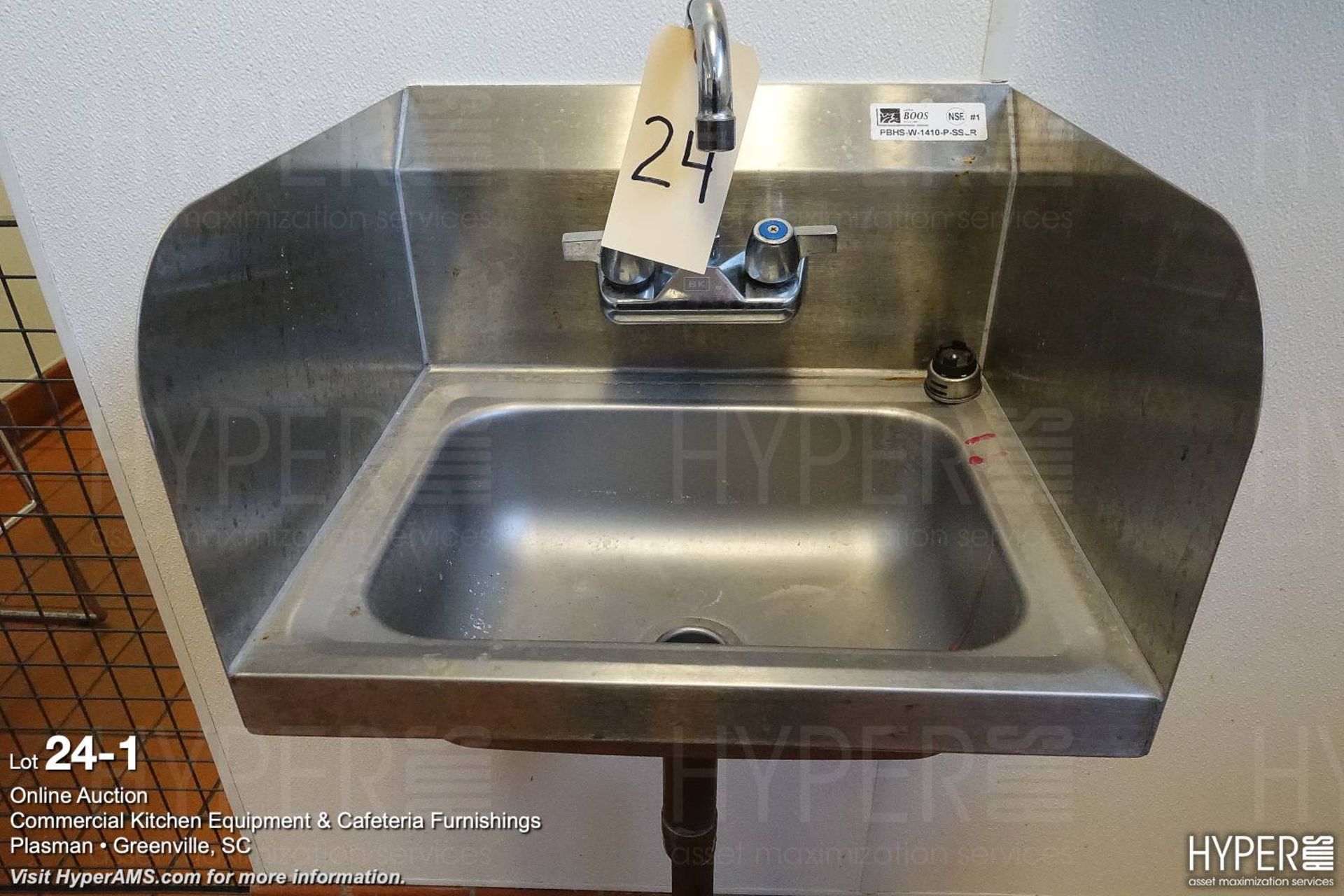 John Boos wall-mount stainless steel hand sink - Image 2 of 4