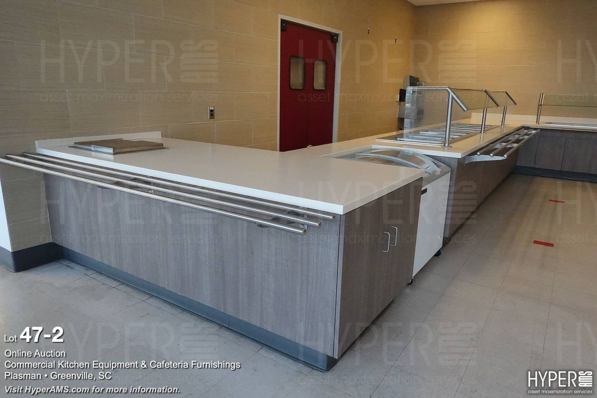 Cafeteria service line and retail counters - Image 3 of 17