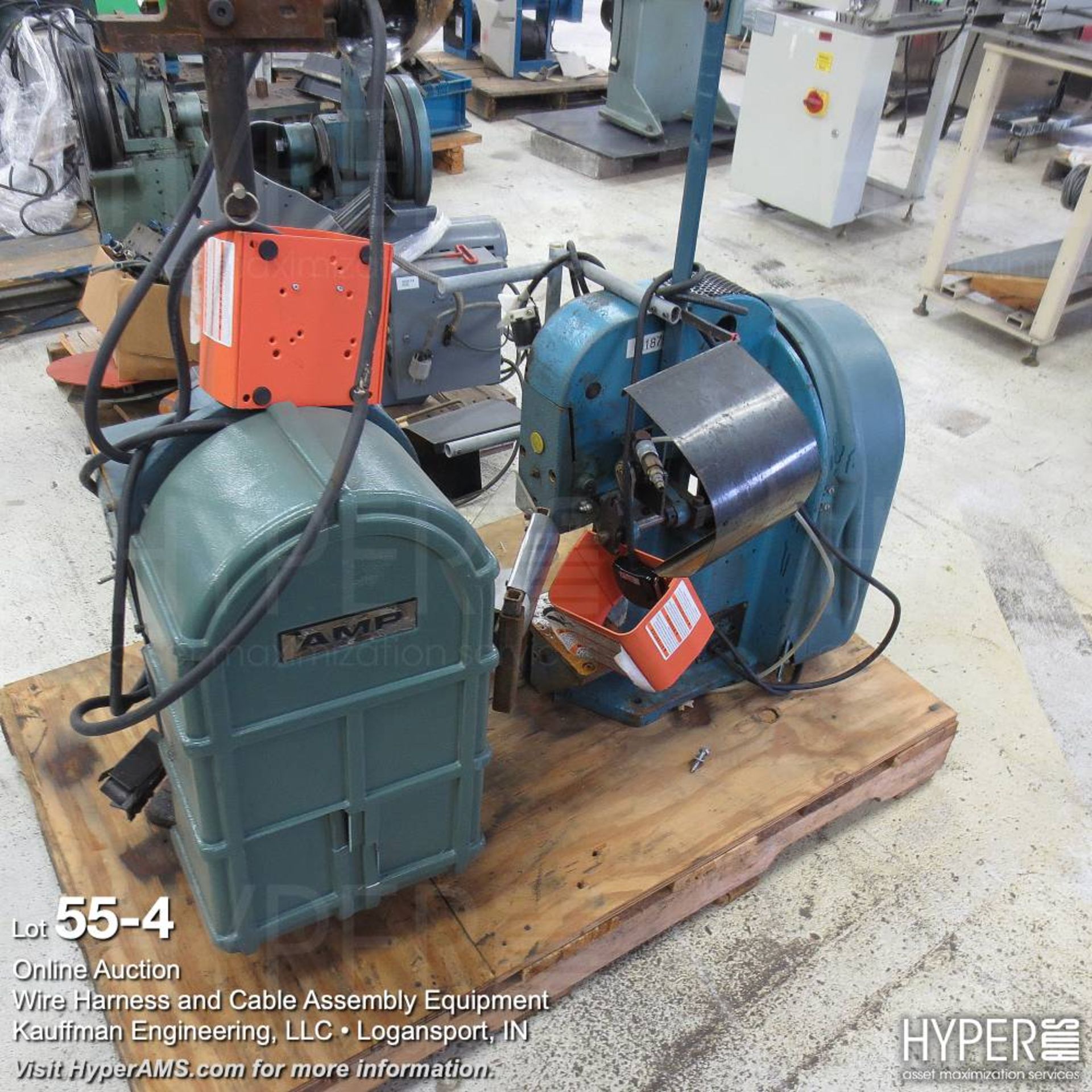 (2) AMP terminating crimper press - Image 4 of 4