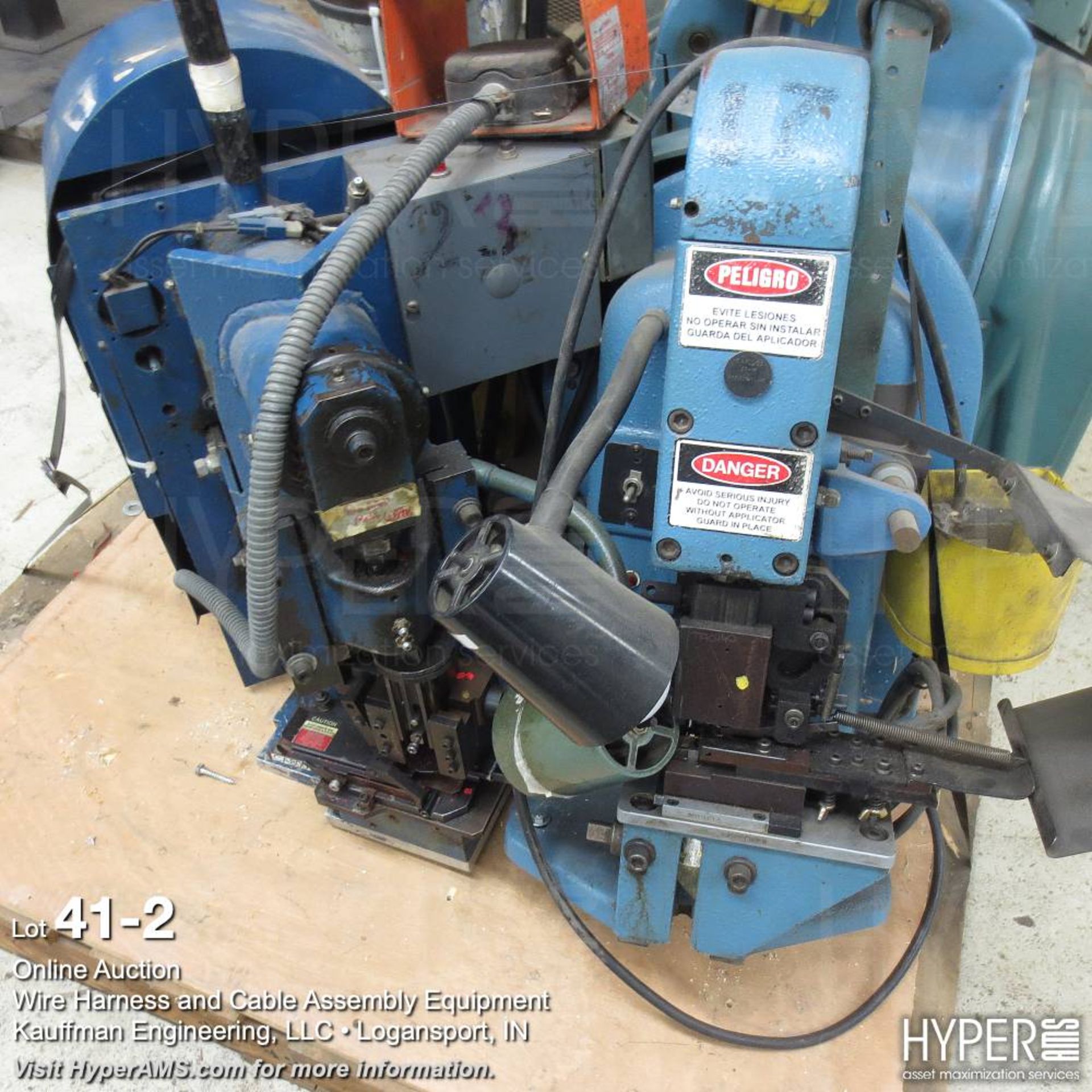 (3) AMP terminating crimper press and other press - Image 2 of 3