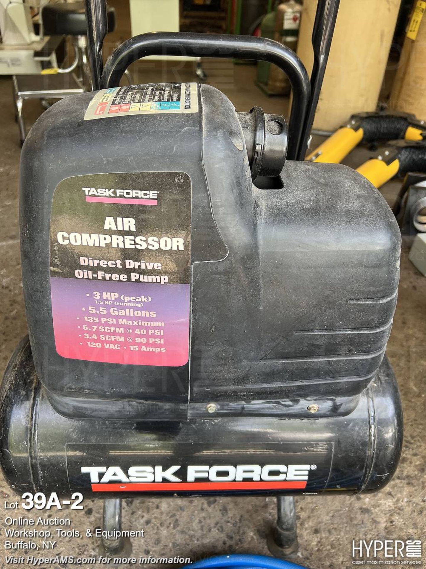 Taskforce portable air compressor - Image 2 of 4